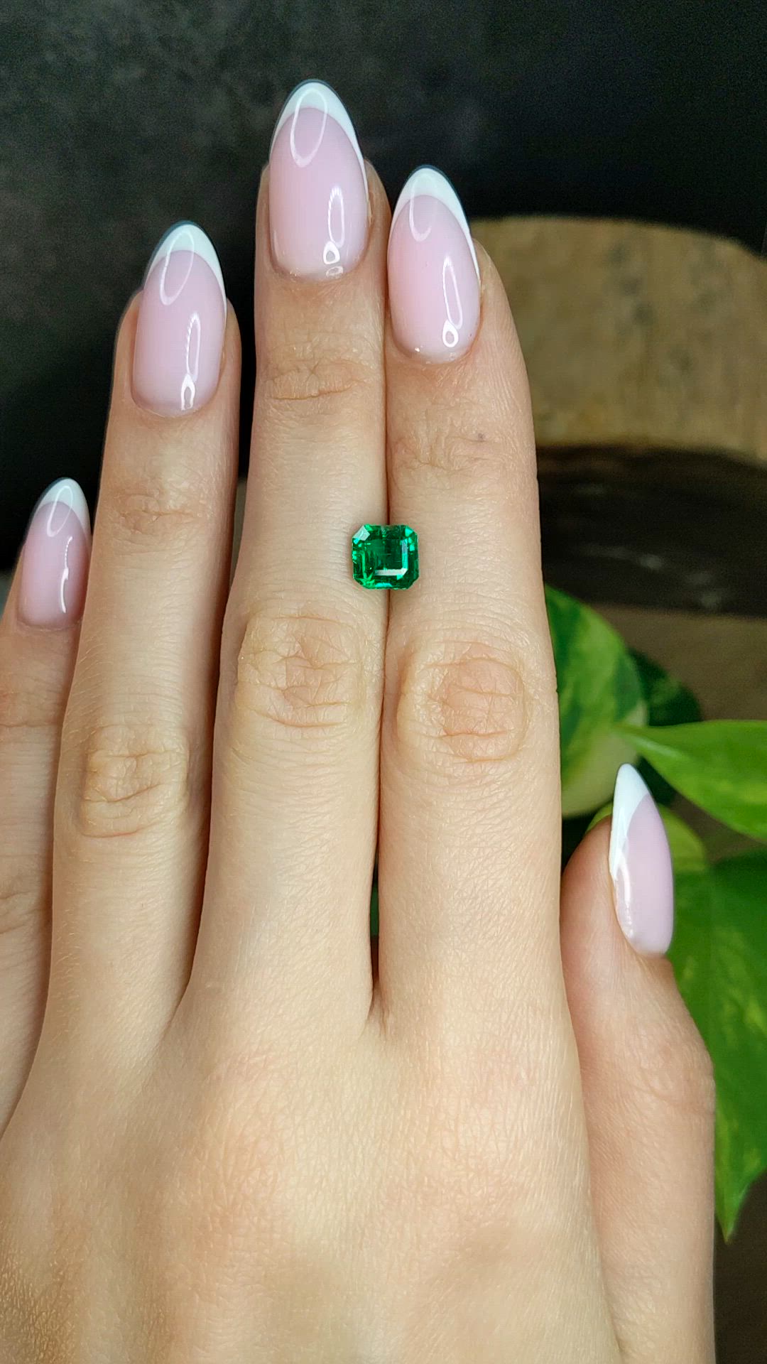 1.55 Ct. Emerald from Zambia Size Video