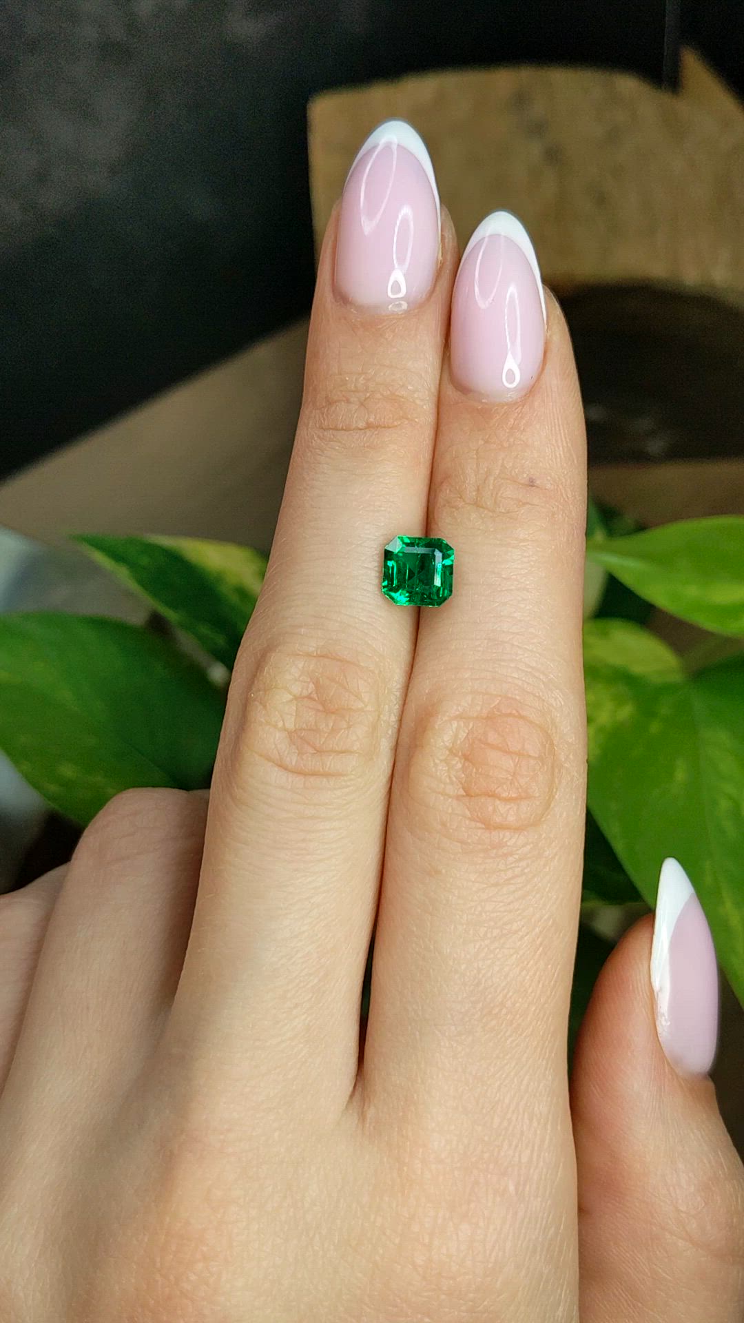 1.55 Ct. Emerald from Zambia Size Video