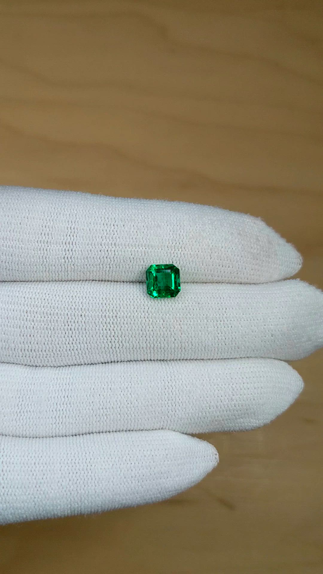 1.55 Ct. Emerald from Zambia Size Video