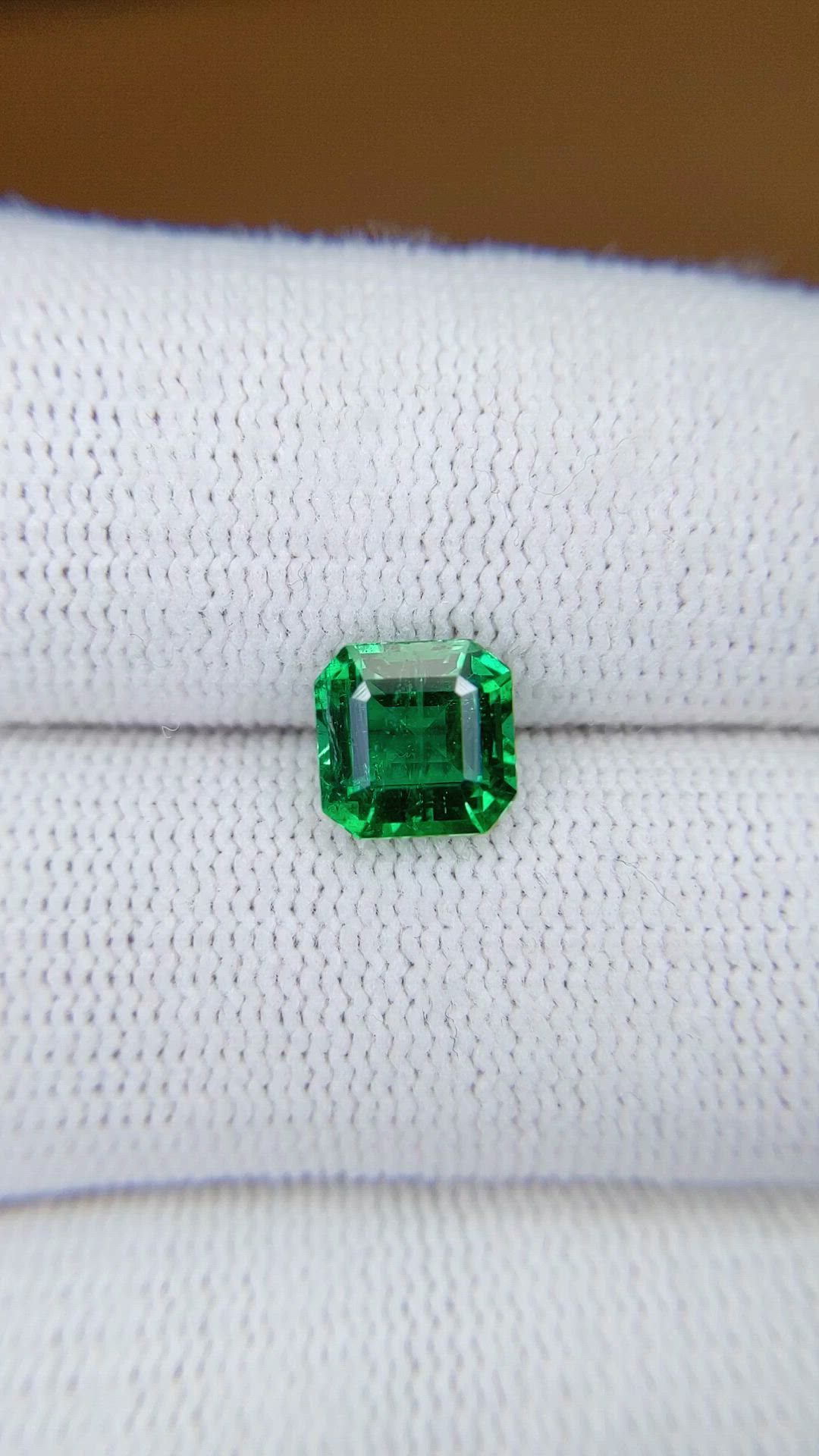 1.55 Ct. Emerald from Zambia Size Video