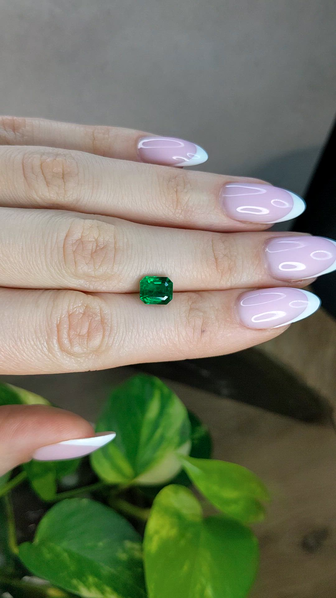 1.72 Ct. Emerald from Zambia Size Video