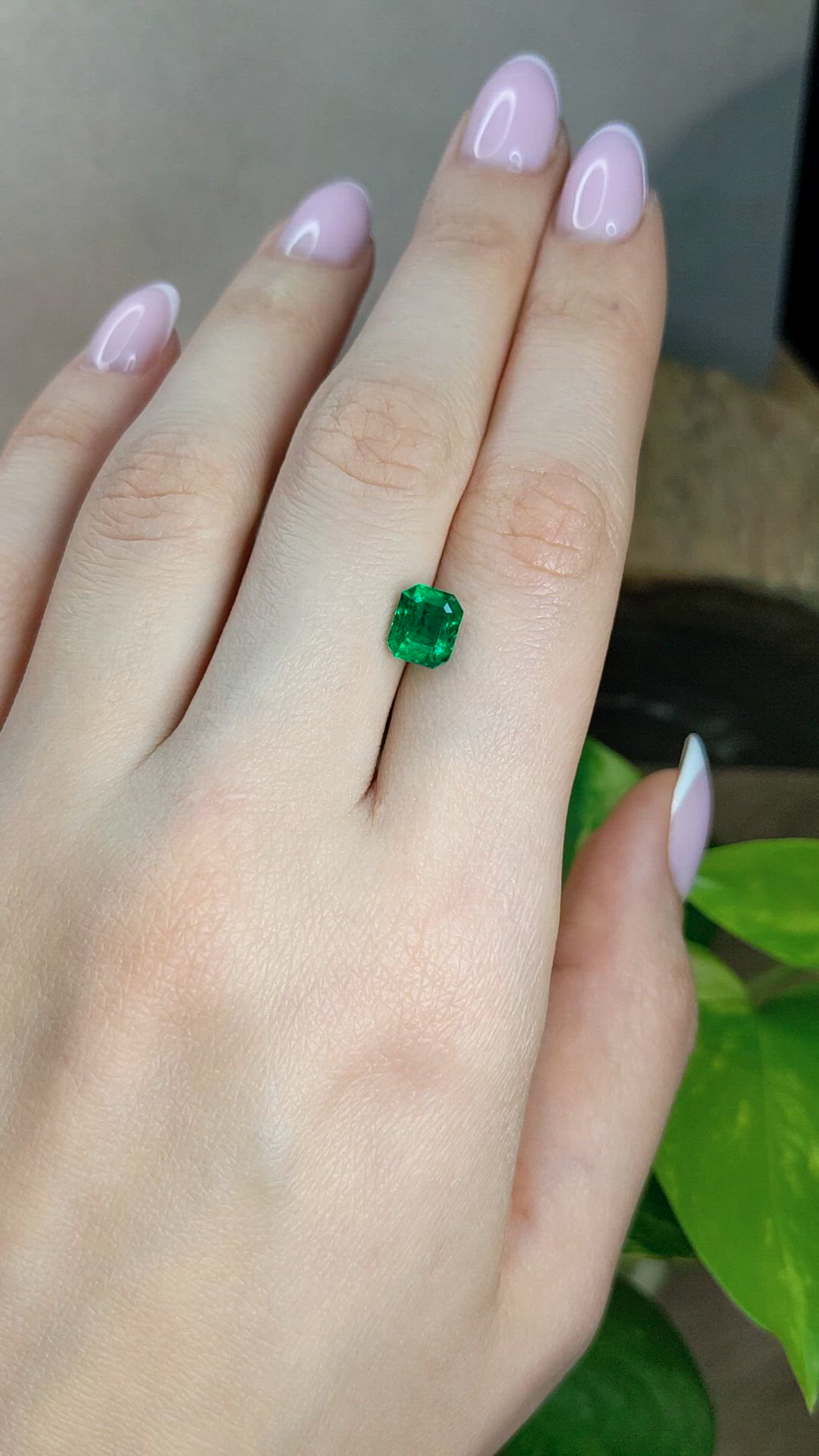 1.72 Ct. Emerald from Zambia Size Video