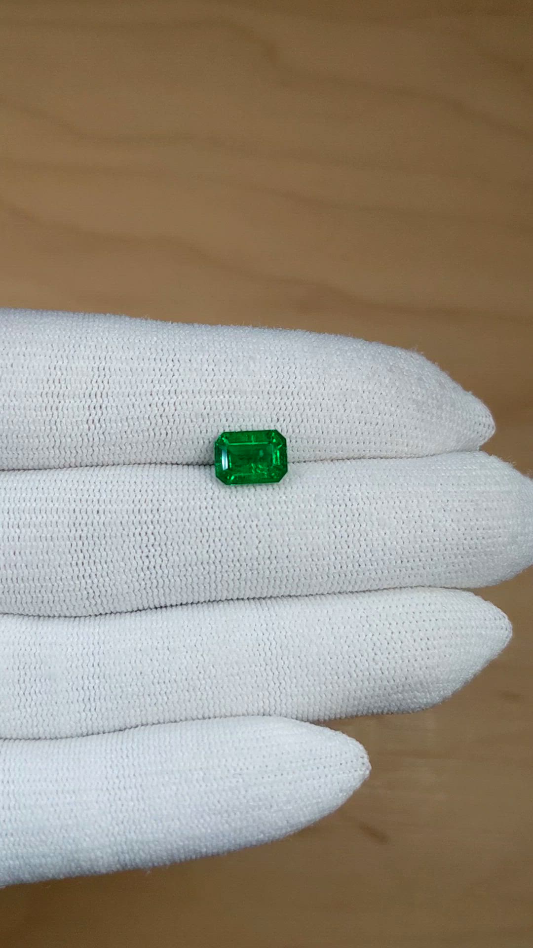 1.84 Ct. Emerald from Zambia Size Video