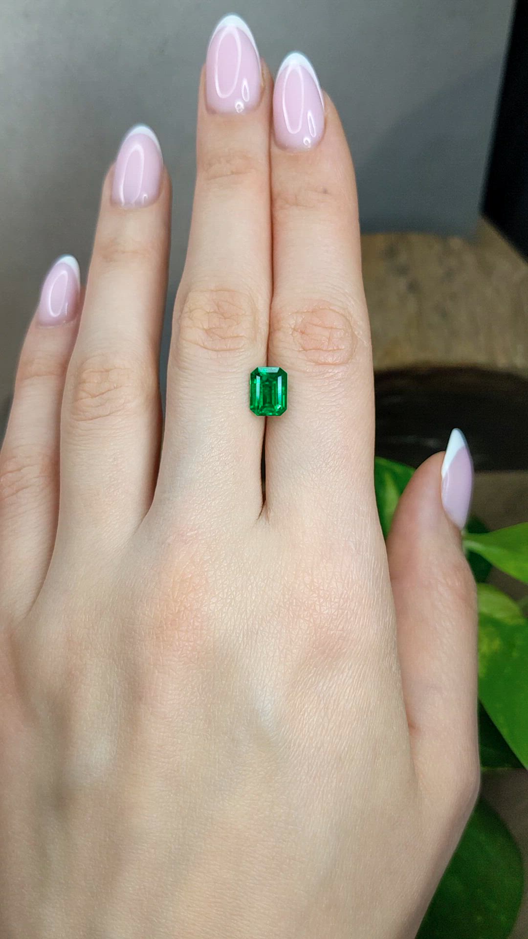 1.84 Ct. Emerald from Zambia Size Video