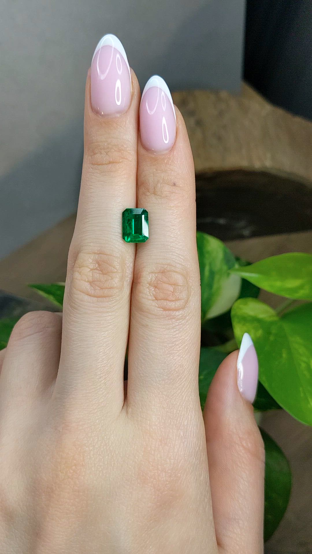 1.96 Ct. Emerald from Zambia Size Video