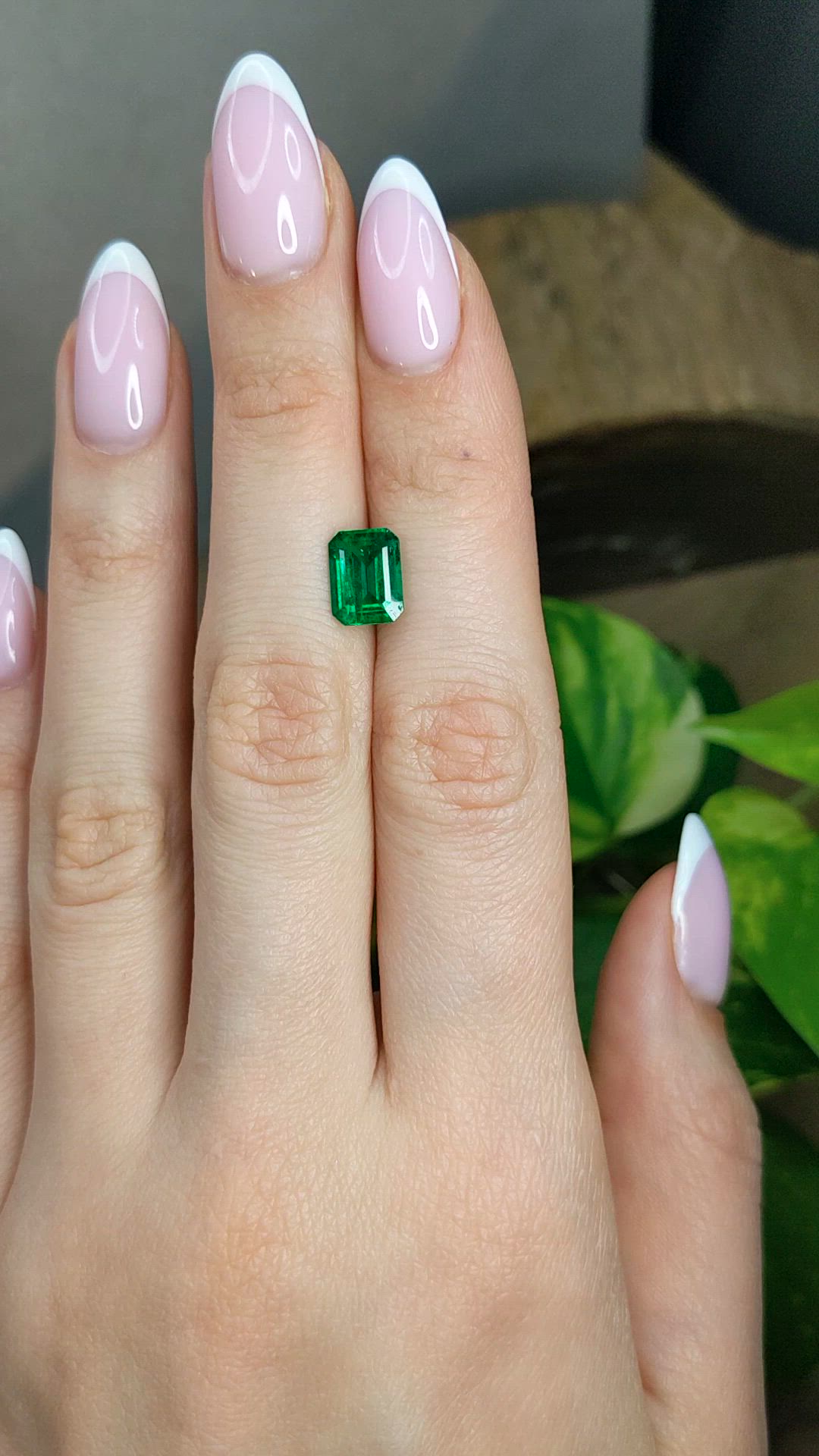 1.96 Ct. Emerald from Zambia Size Video