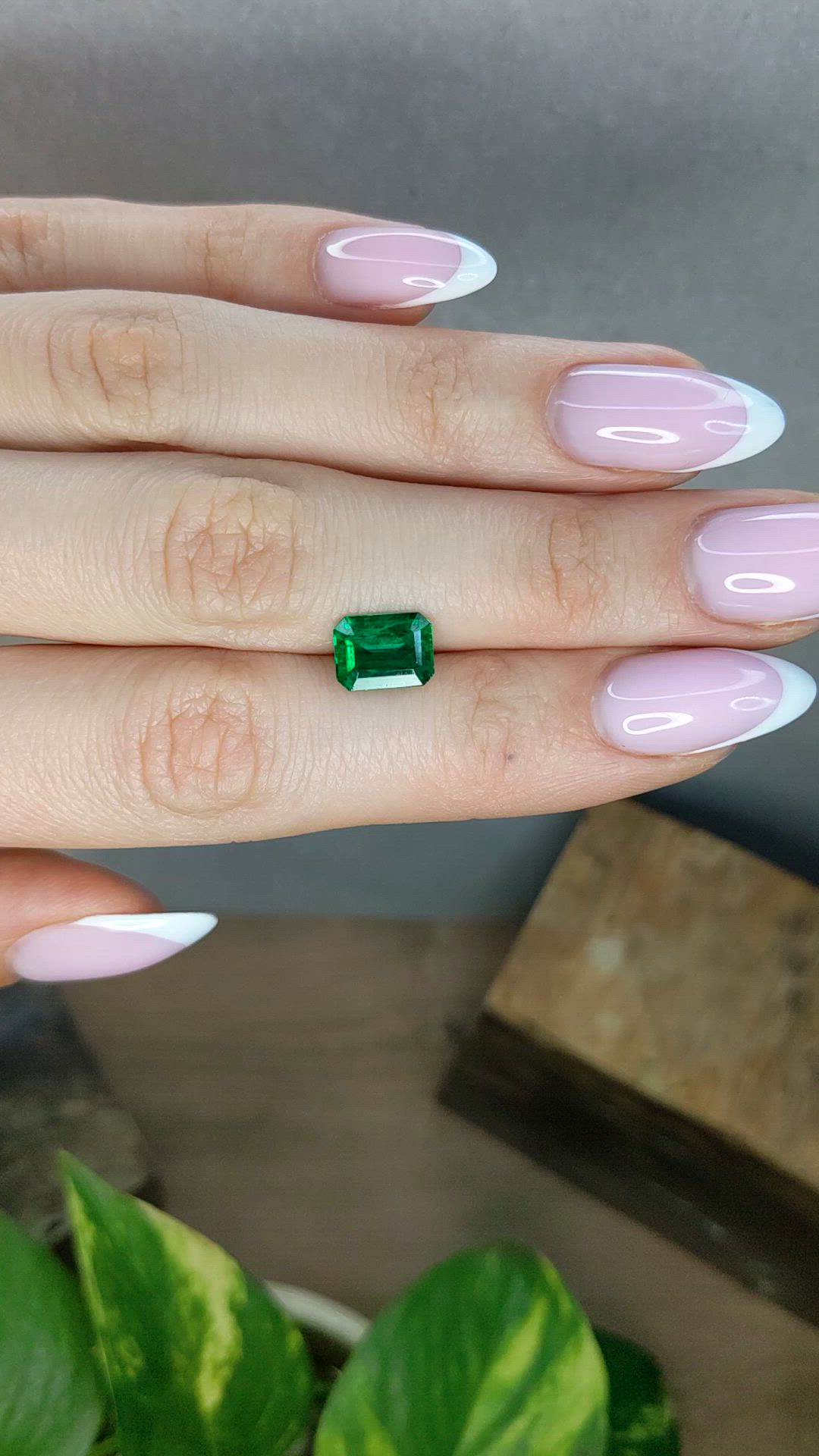 1.96 Ct. Emerald from Zambia Size Video