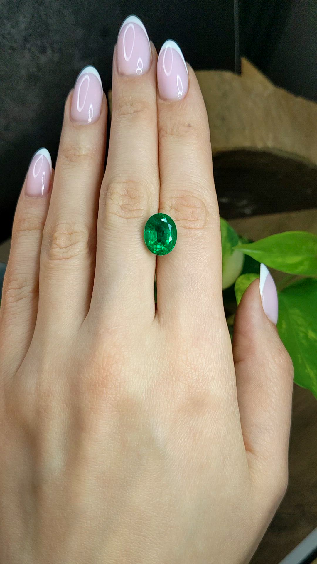 5.03 Ct. Emerald from Zambia Size Video