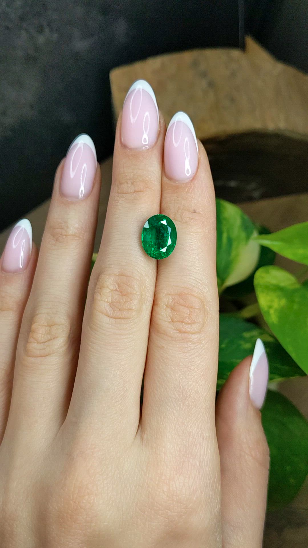 5.03 Ct. Emerald from Zambia Size Video