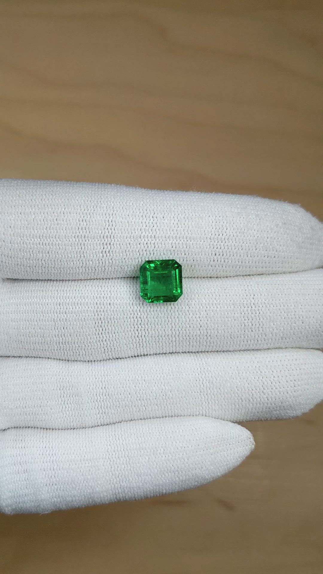 3.22 Ct. Emerald from Zambia Size Video