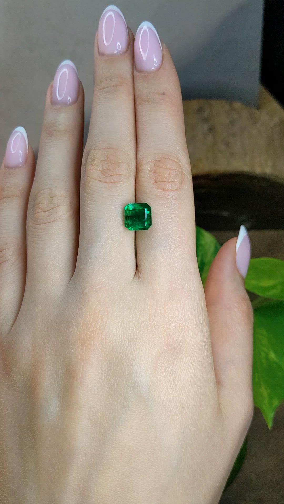 3.22 Ct. Emerald from Zambia Size Video
