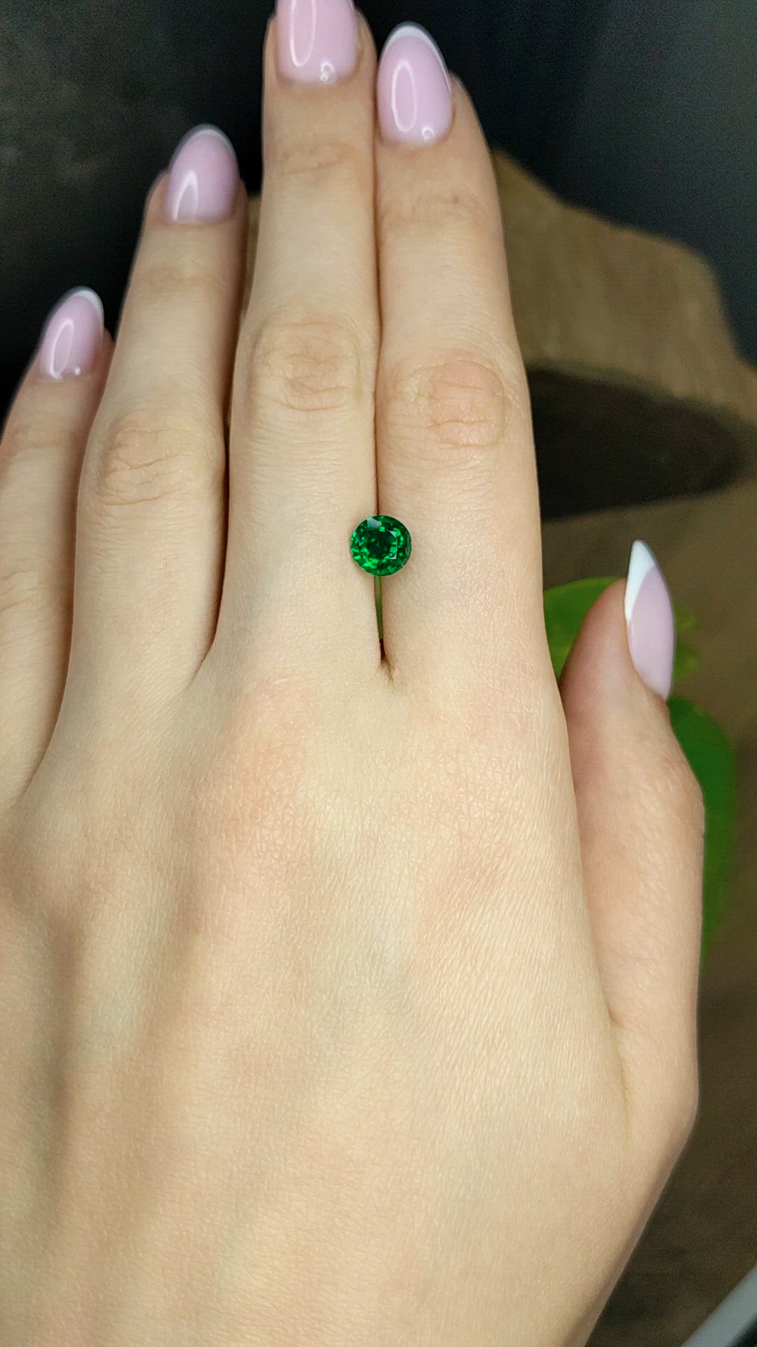1.36 Ct. Emerald from Zambia Size Video