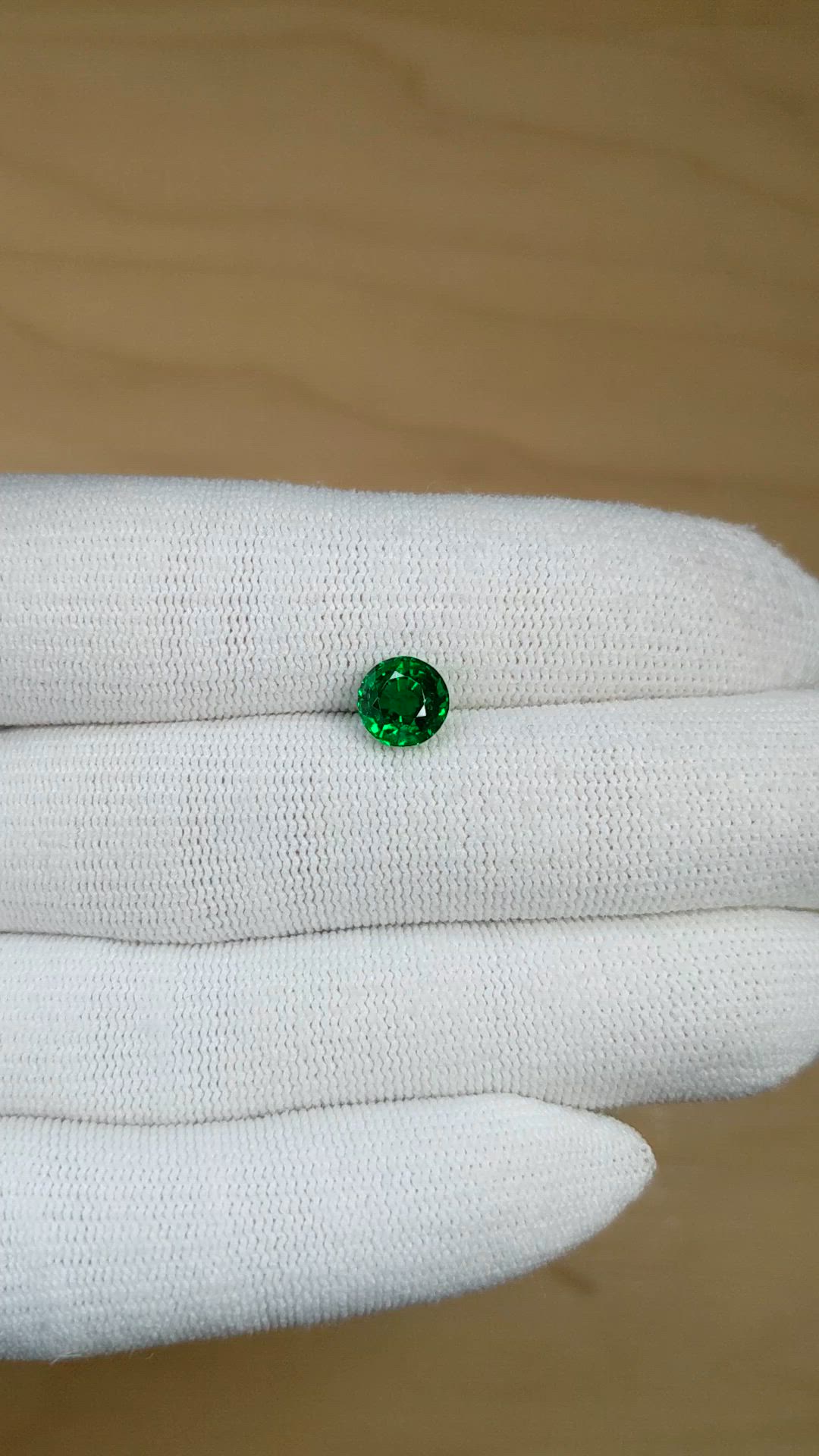 1.36 Ct. Emerald from Zambia Size Video