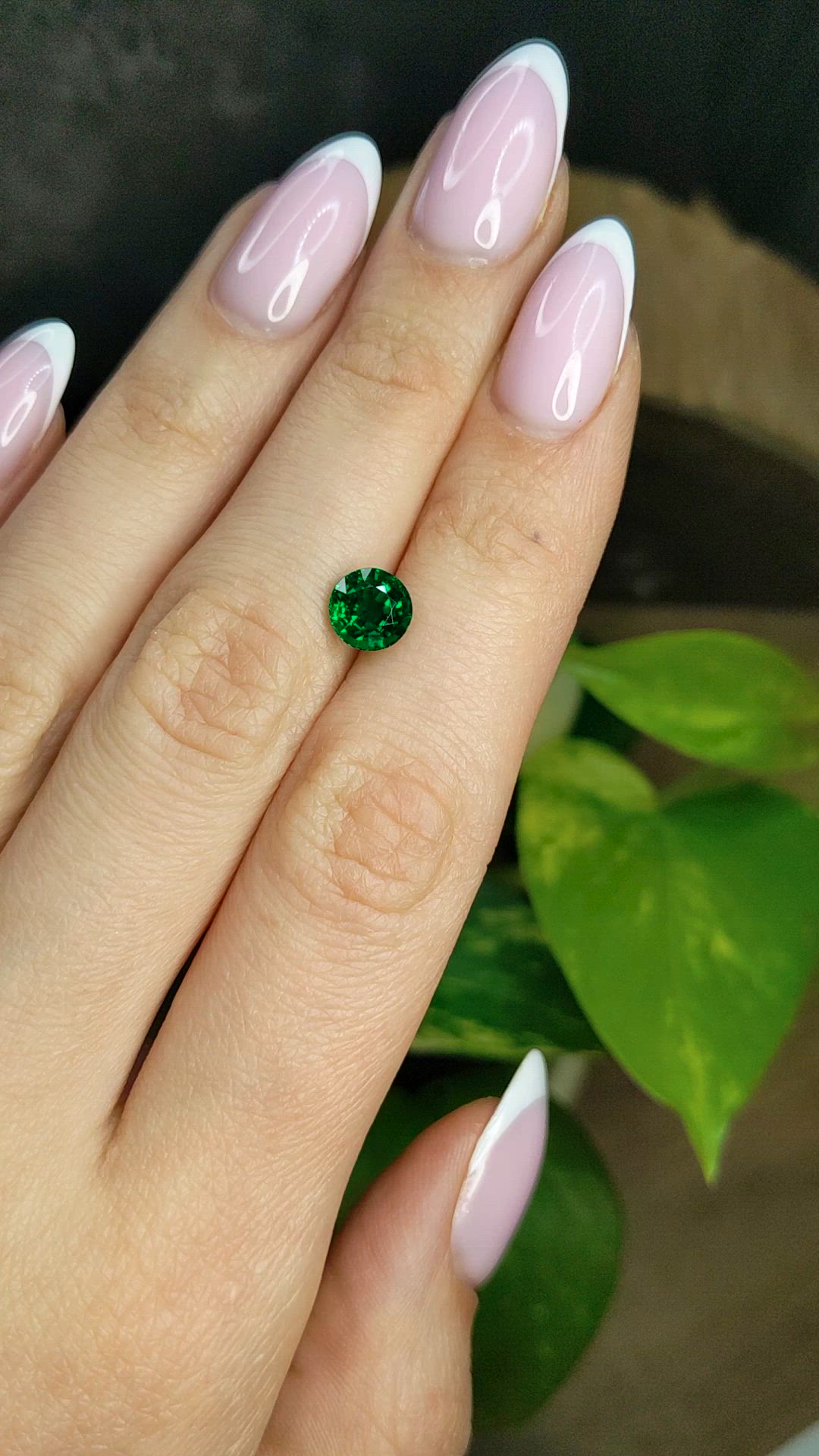 1.36 Ct. Emerald from Zambia Size Video
