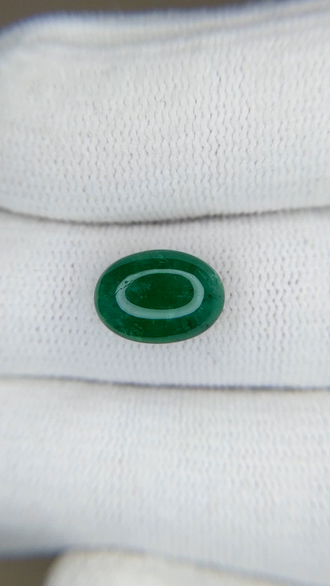 4.08 Ct. Cabochon Emerald from Zambia Size Video