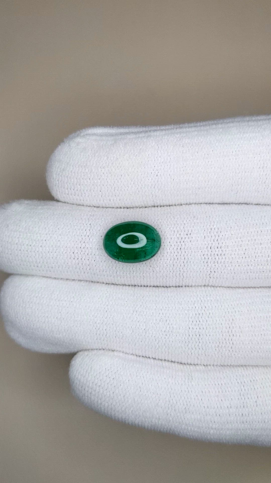 4.08 Ct. Cabochon Emerald from Zambia Size Video