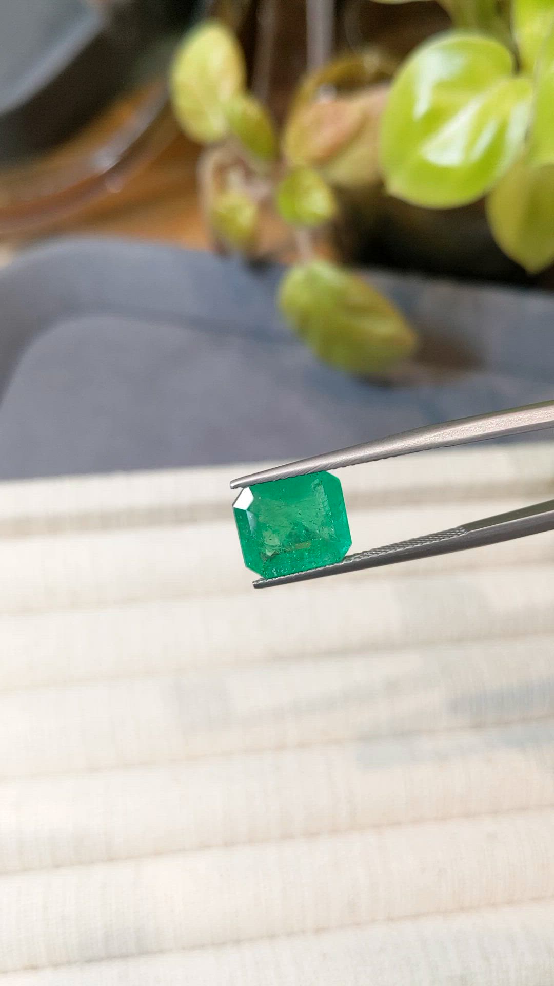 3.69 Ct. Emerald from Colombia Size Video