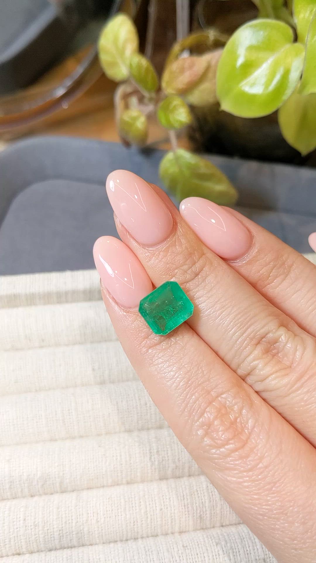 3.69 Ct. Emerald from Colombia Size Video