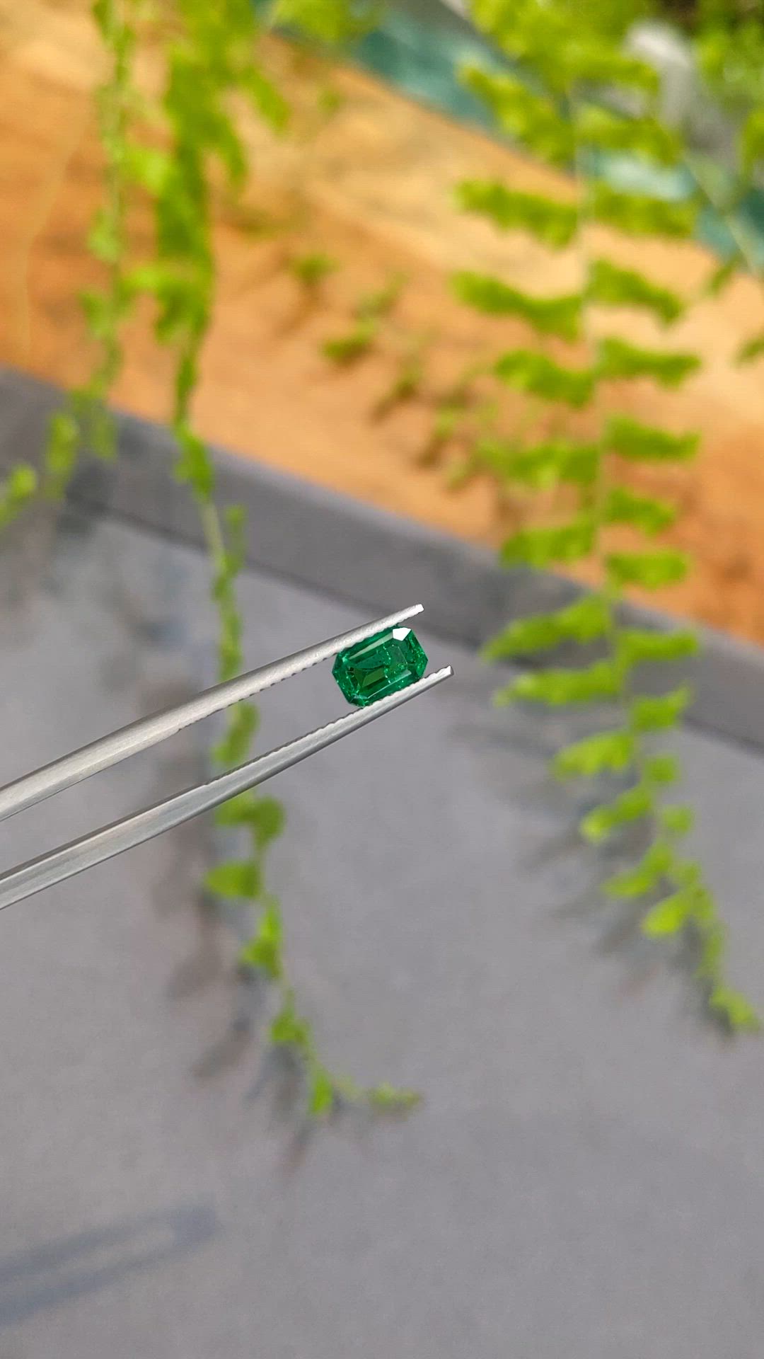 0.73 Ct. Emerald from Zambia Size Video