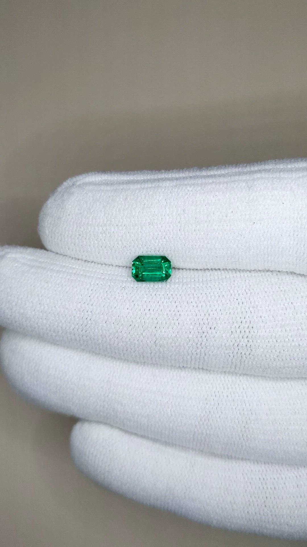 0.77 Ct. Emerald from Zambia Size Video