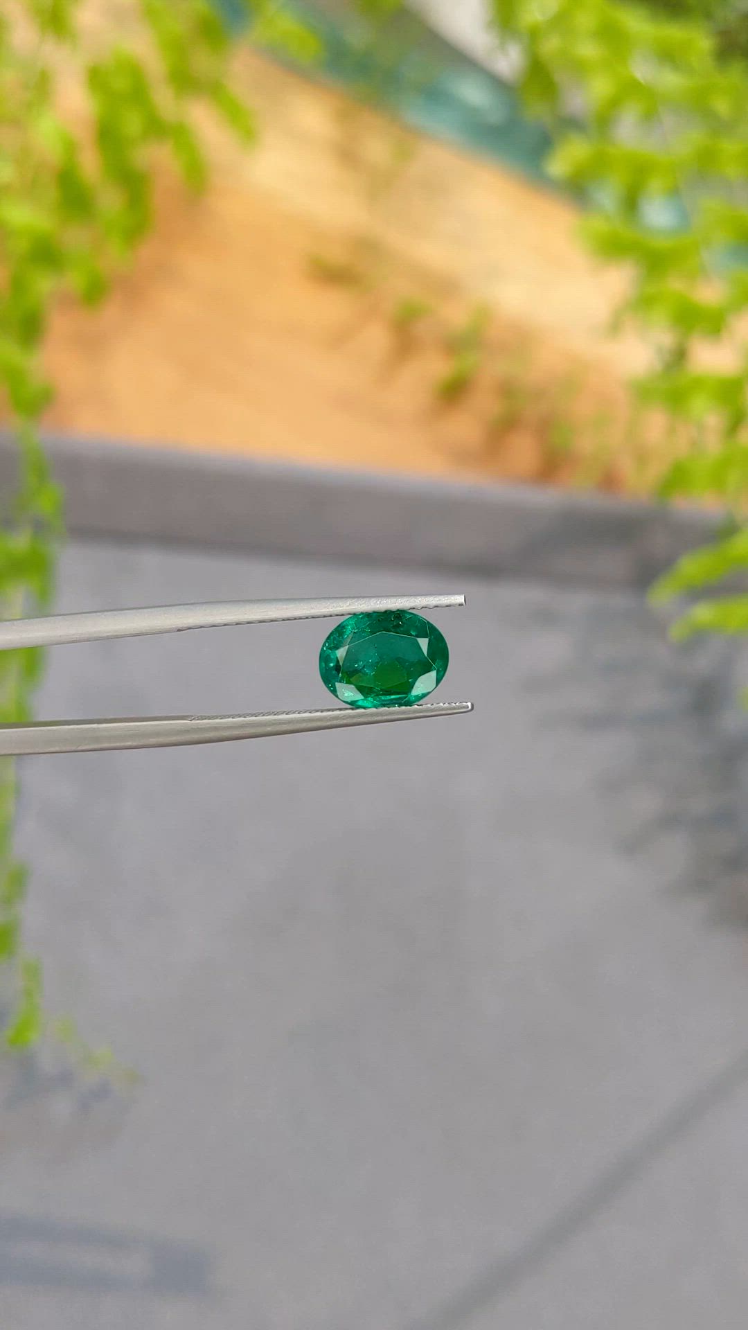 1.71 Ct. Emerald from Zambia Size Video