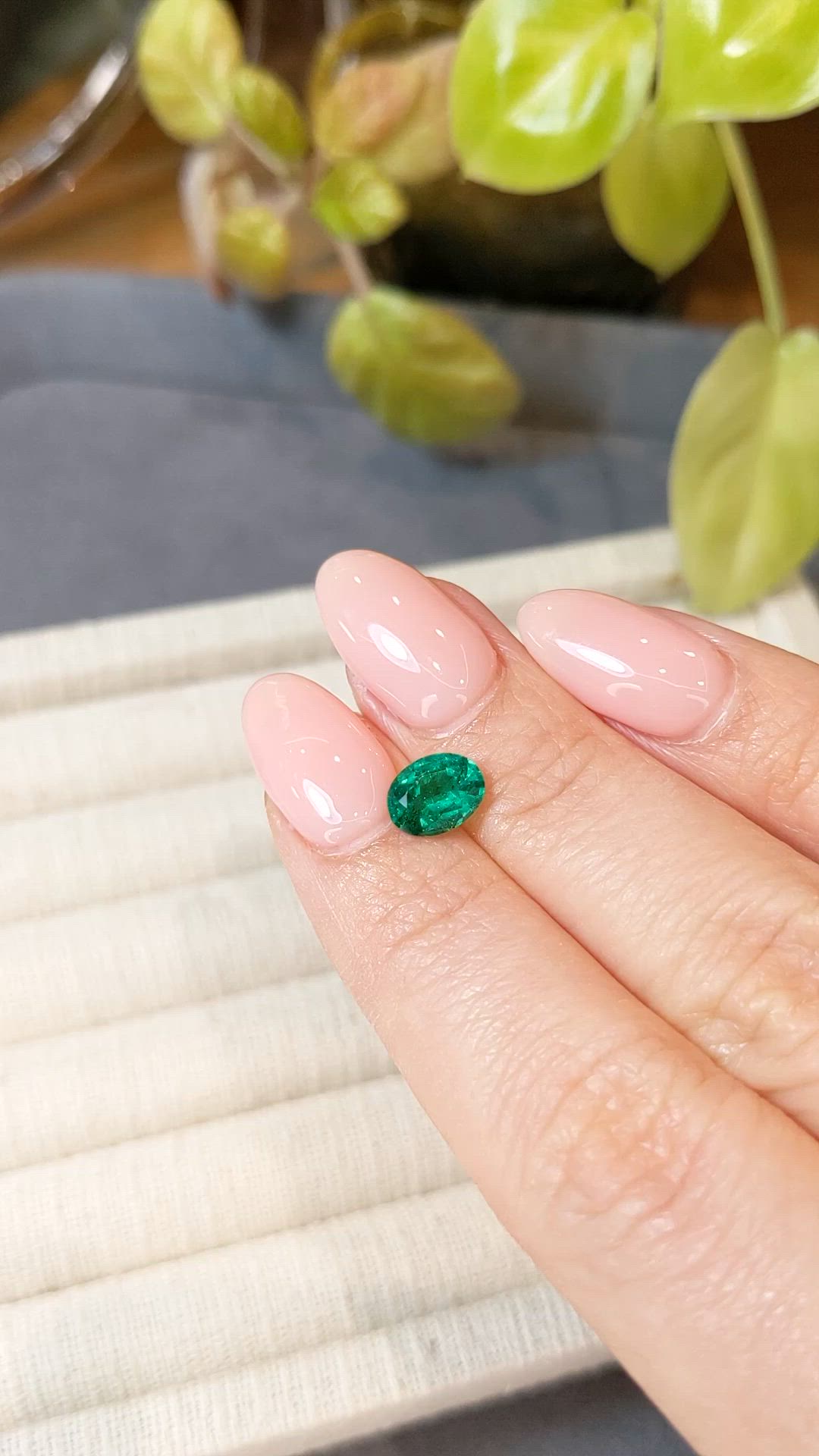 1.08 Ct. Emerald from Zambia Size Video