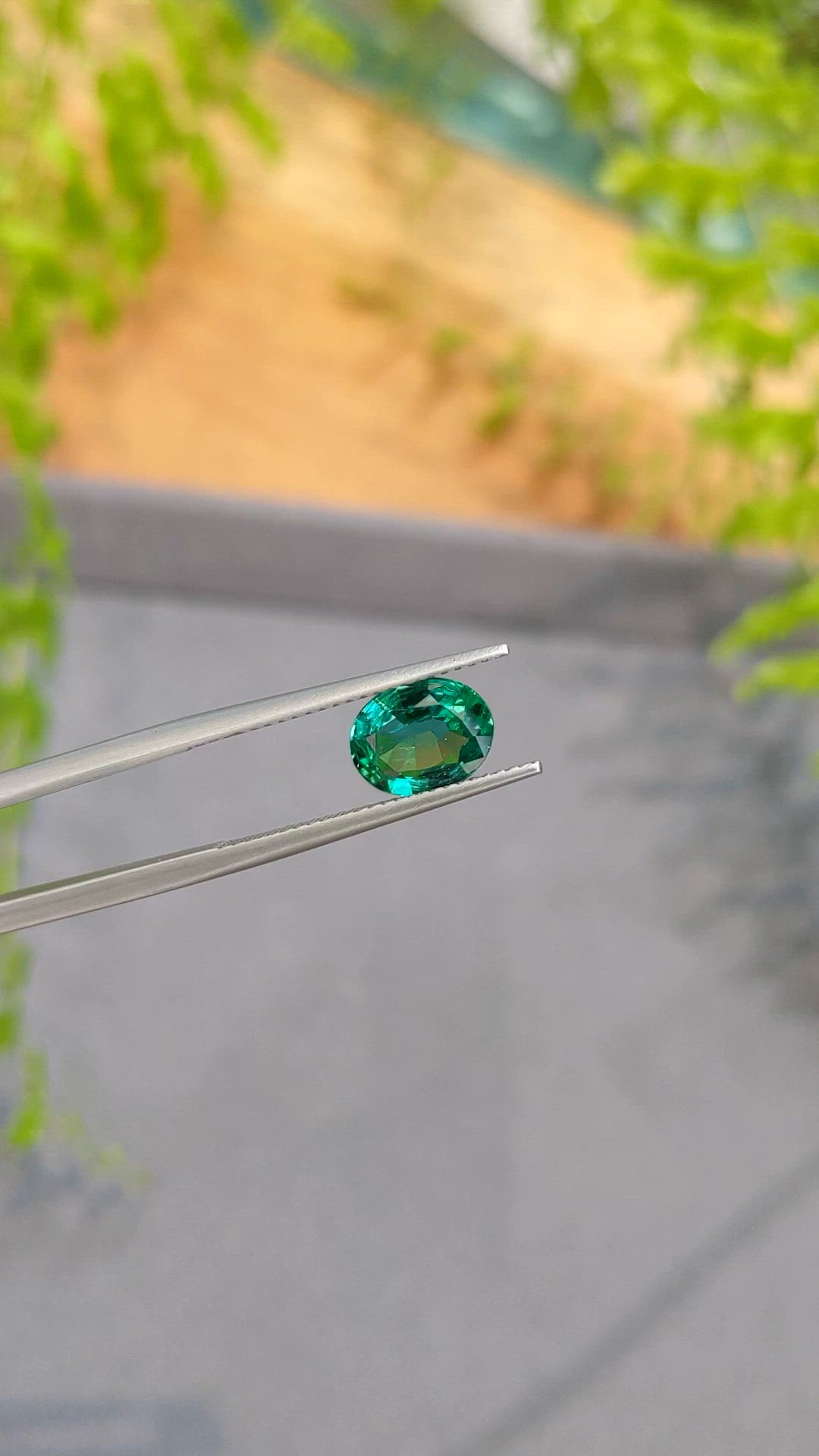 1.37 Ct. Emerald from Zambia Size Video