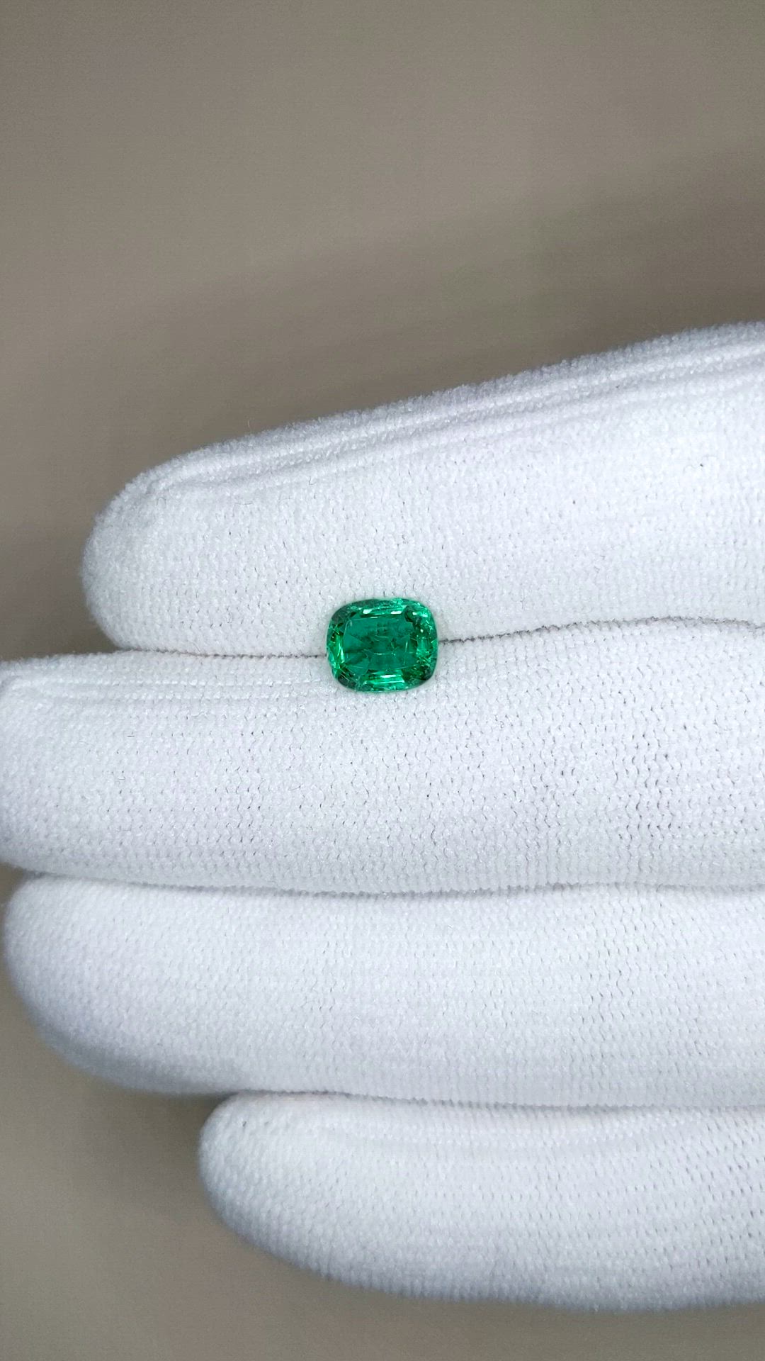 1.18 Ct. Emerald from Zambia Size Video