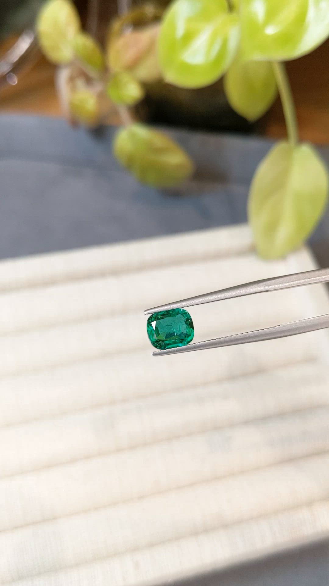 1.18 Ct. Emerald from Zambia Size Video