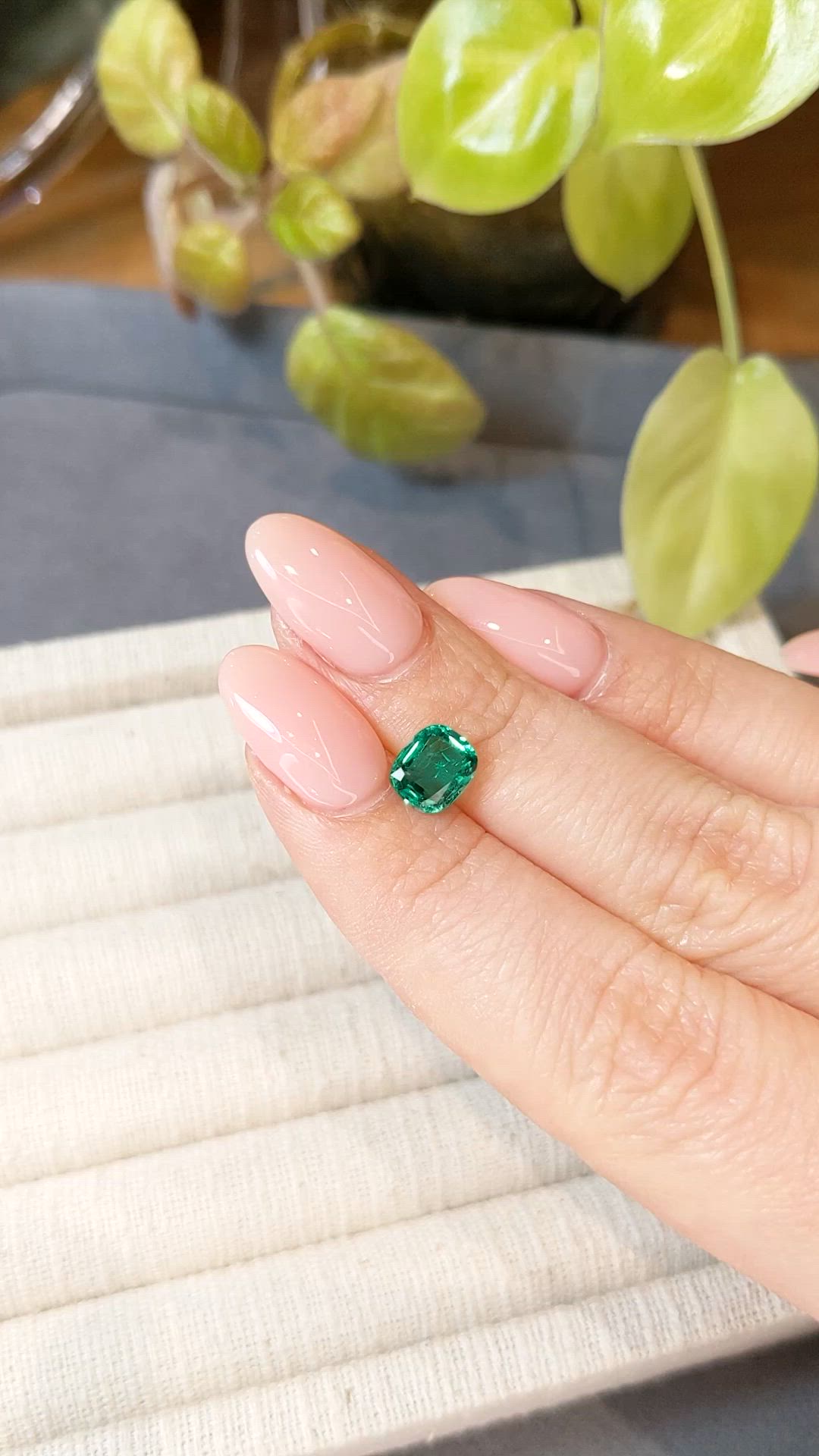 1.18 Ct. Emerald from Zambia Size Video