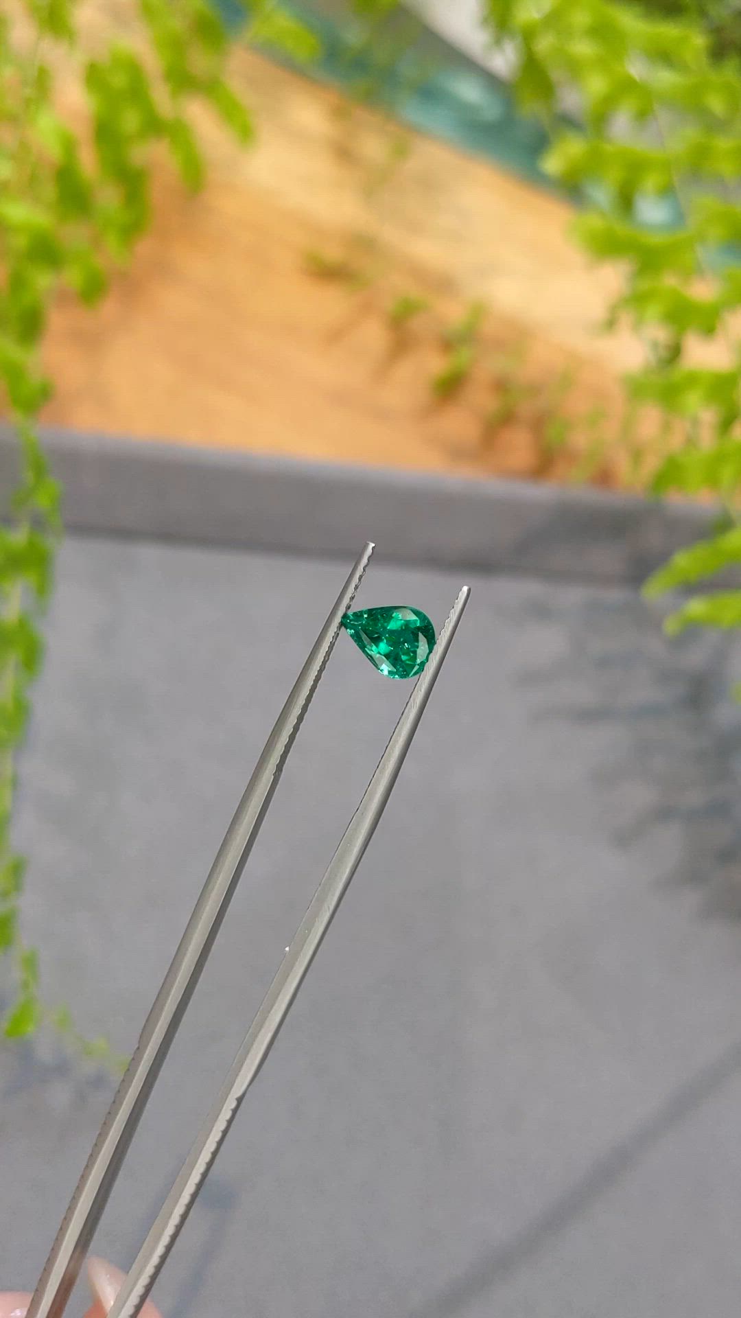 1.04 Ct. Emerald from Zambia Size Video