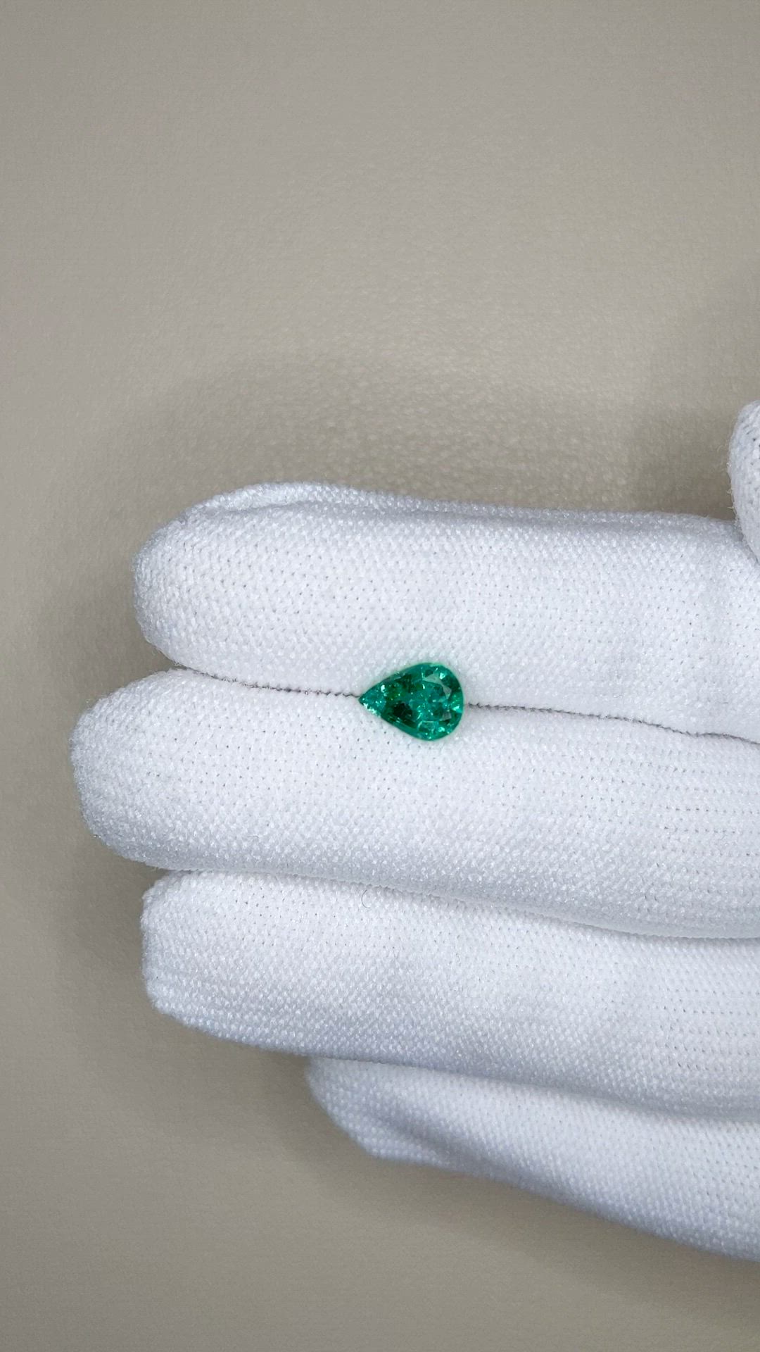 1.04 Ct. Emerald from Zambia Size Video