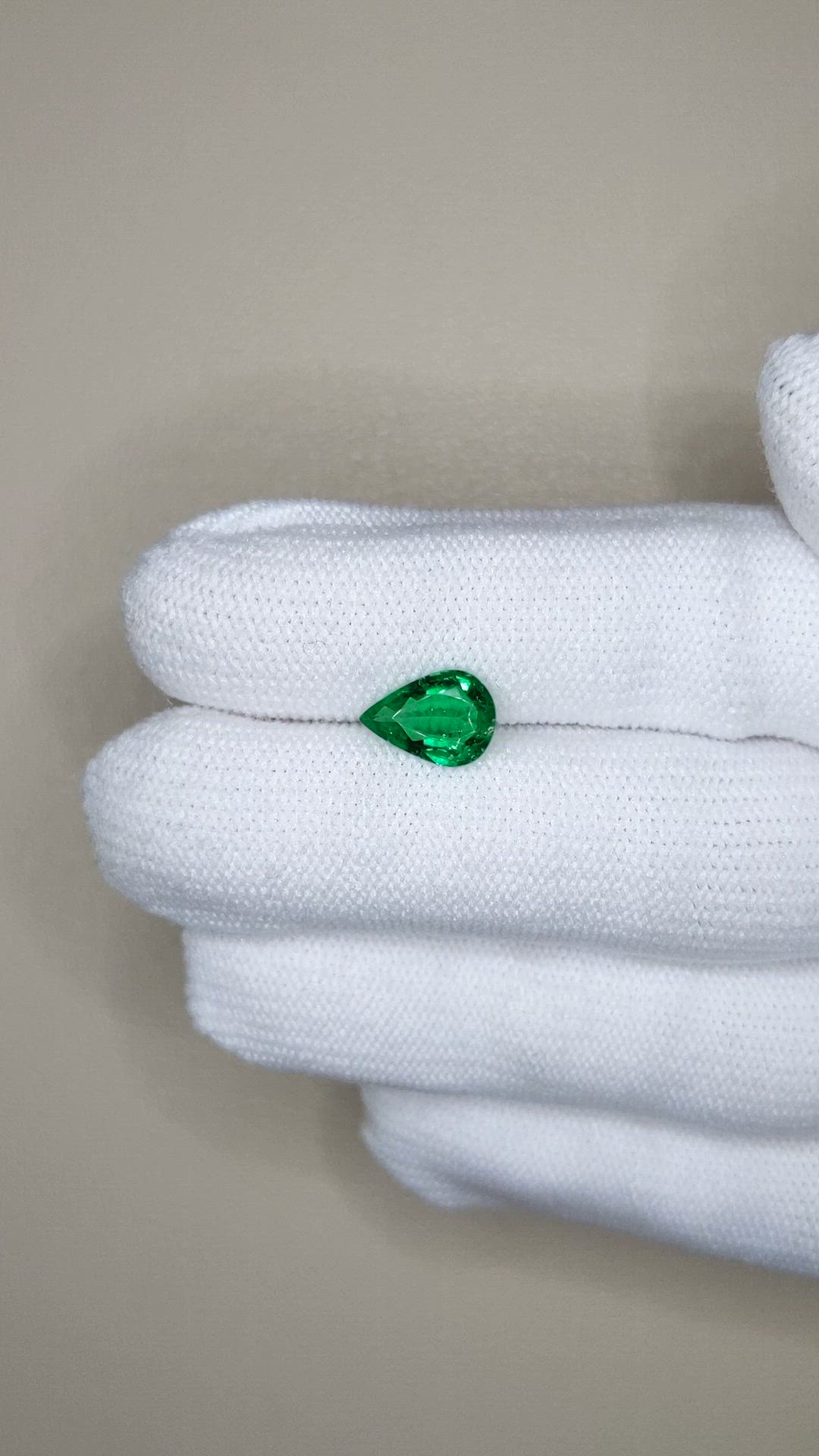 1.20 Ct. Emerald from Zambia Size Video