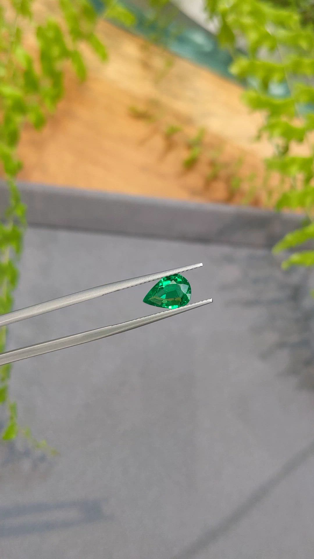 1.20 Ct. Emerald from Zambia Size Video