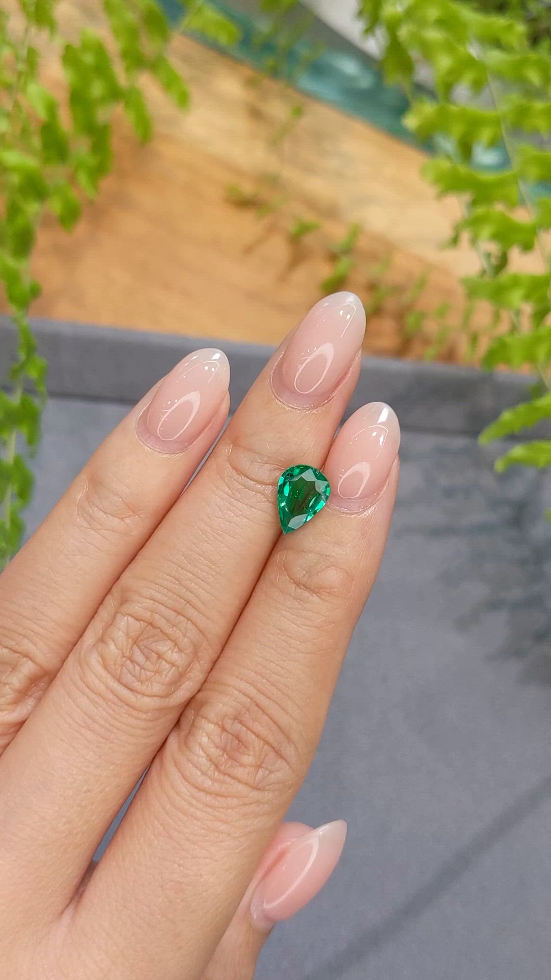 1.20 Ct. Emerald from Zambia Size Video
