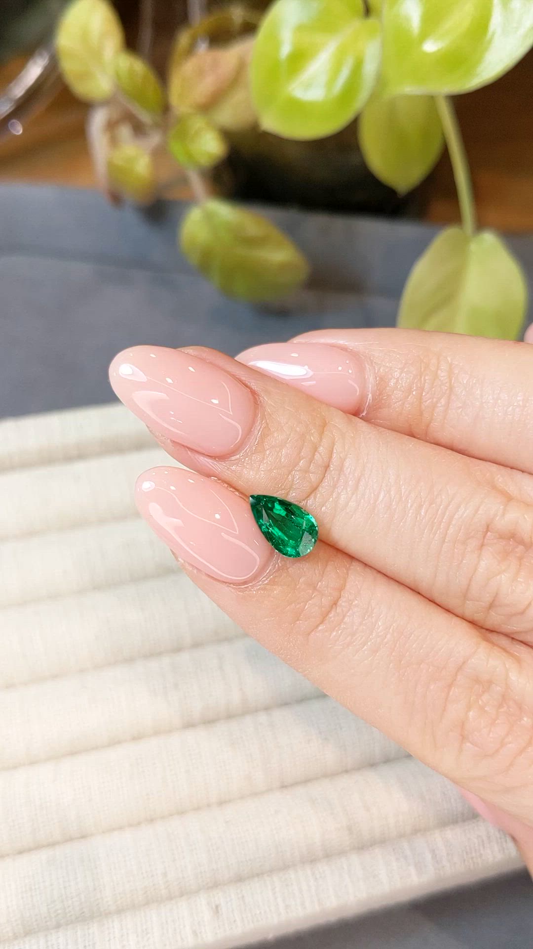 1.26 Ct. Emerald from Zambia Size Video