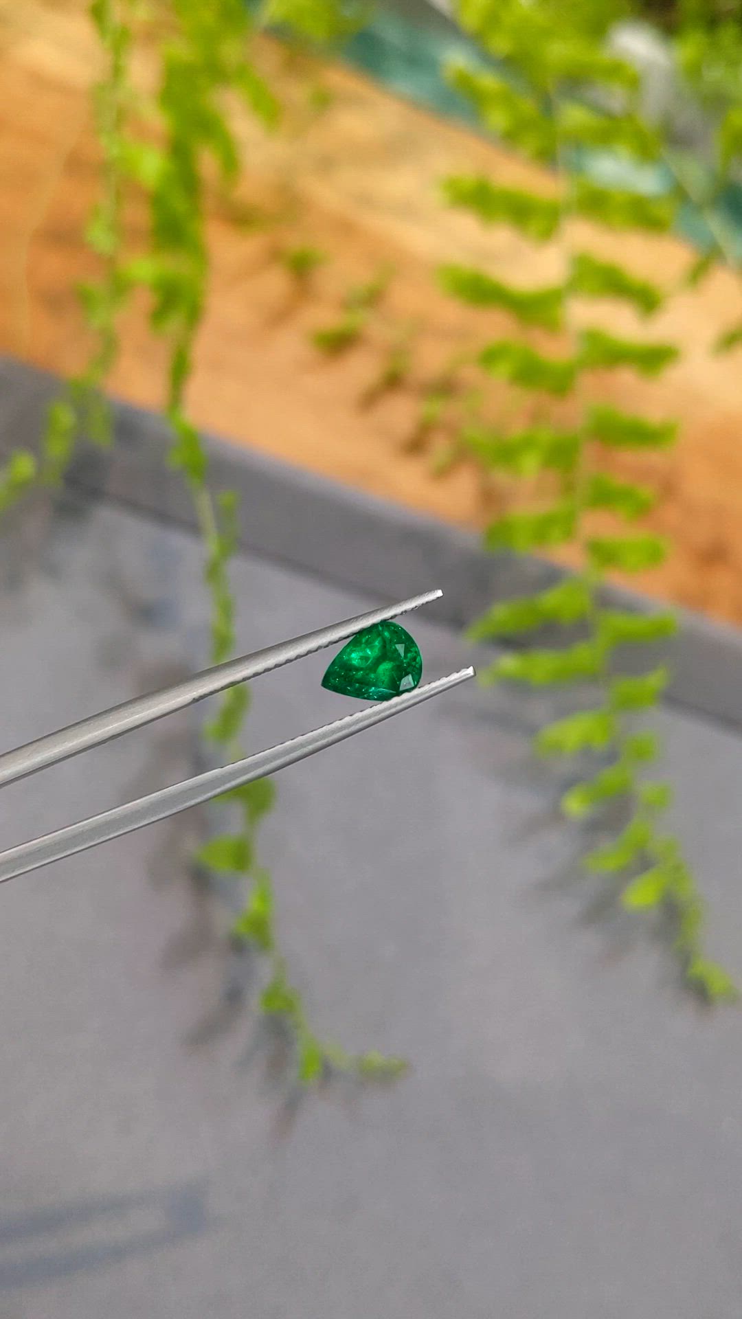 1.06 Ct. Emerald from Zambia Size Video