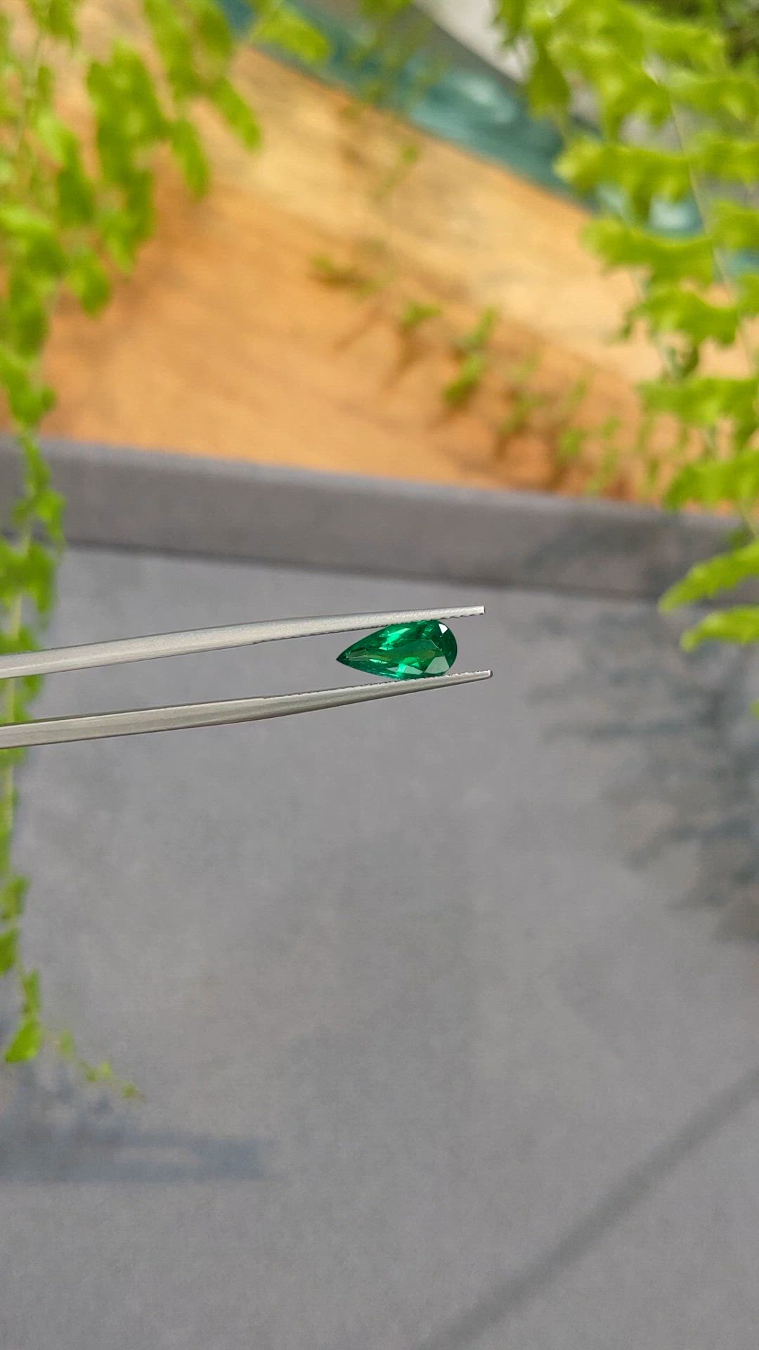 1.02 Ct. Emerald from Zambia Size Video