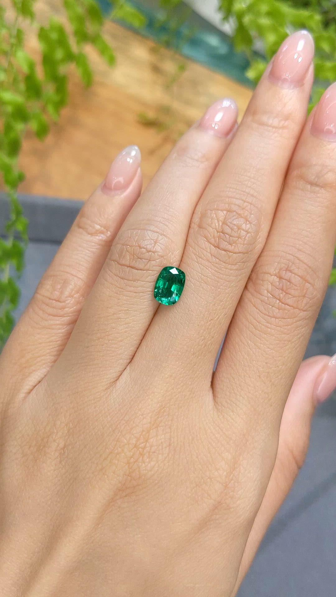 1.14 Ct. Emerald from Zambia Size Video