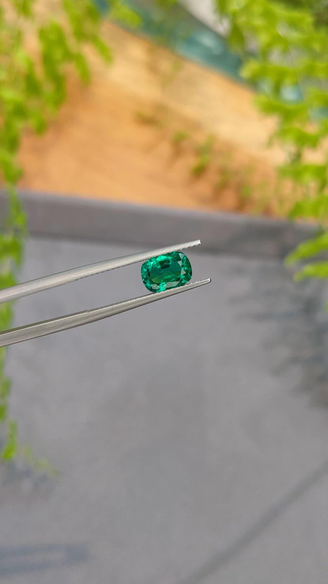 1.14 Ct. Emerald from Zambia Size Video