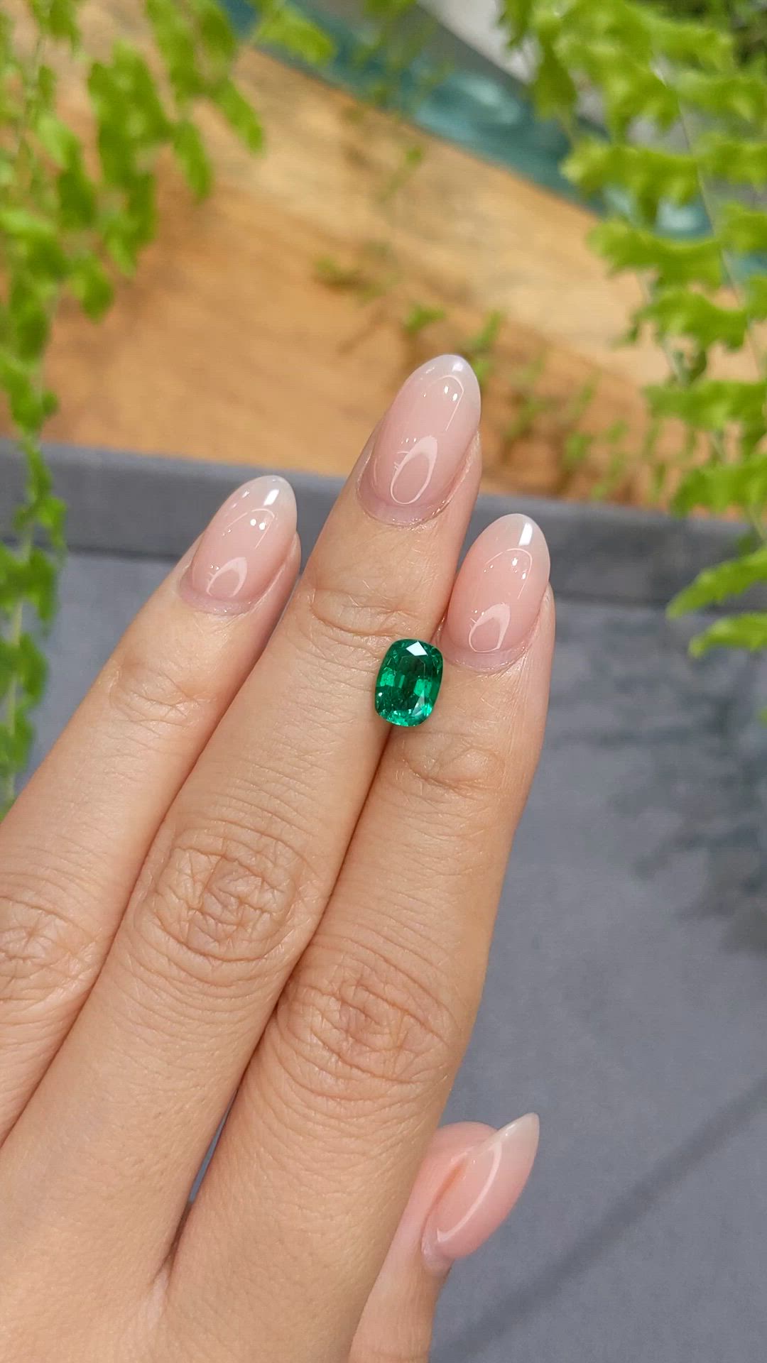 1.14 Ct. Emerald from Zambia Size Video