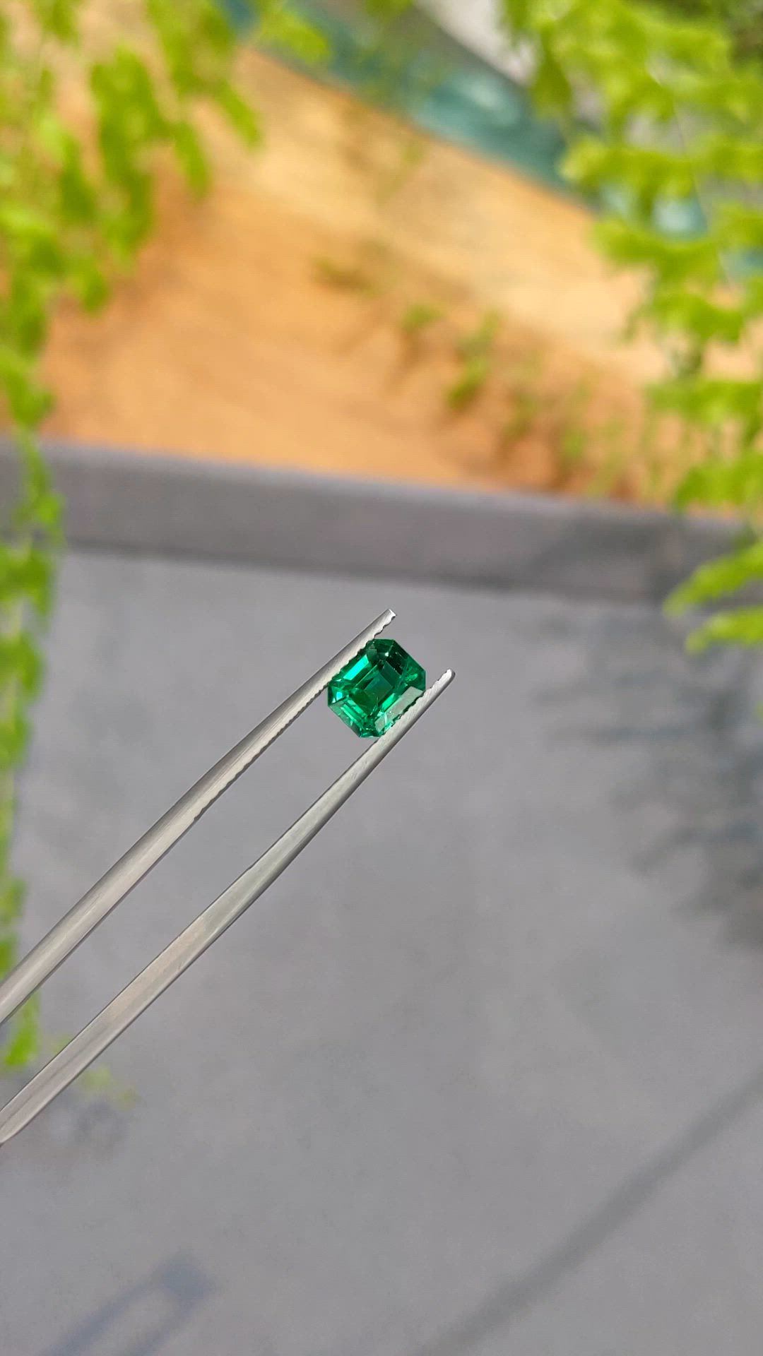 1.09 Ct. Emerald from Zambia Size Video
