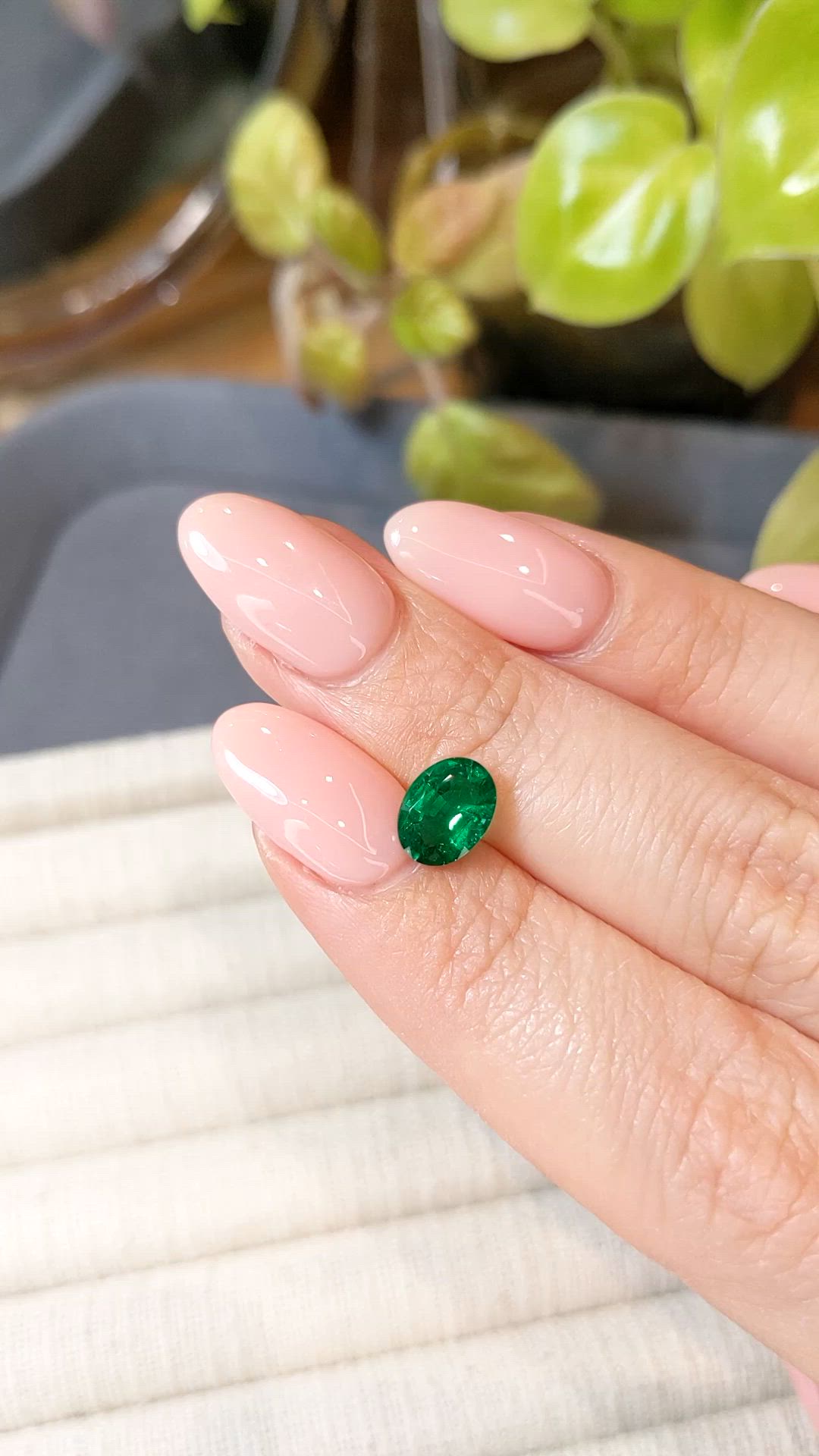 1.18 Ct. Emerald from Zambia Size Video