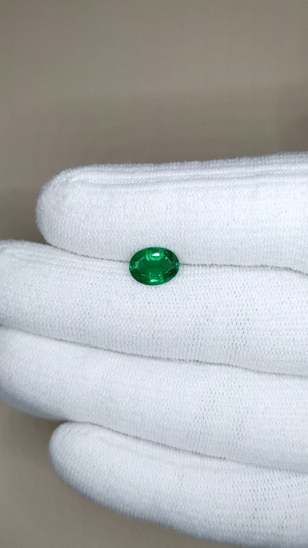 1.18 Ct. Emerald from Zambia Size Video