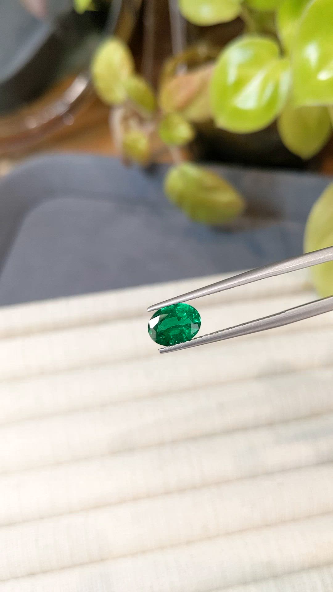 1.18 Ct. Emerald from Zambia Size Video