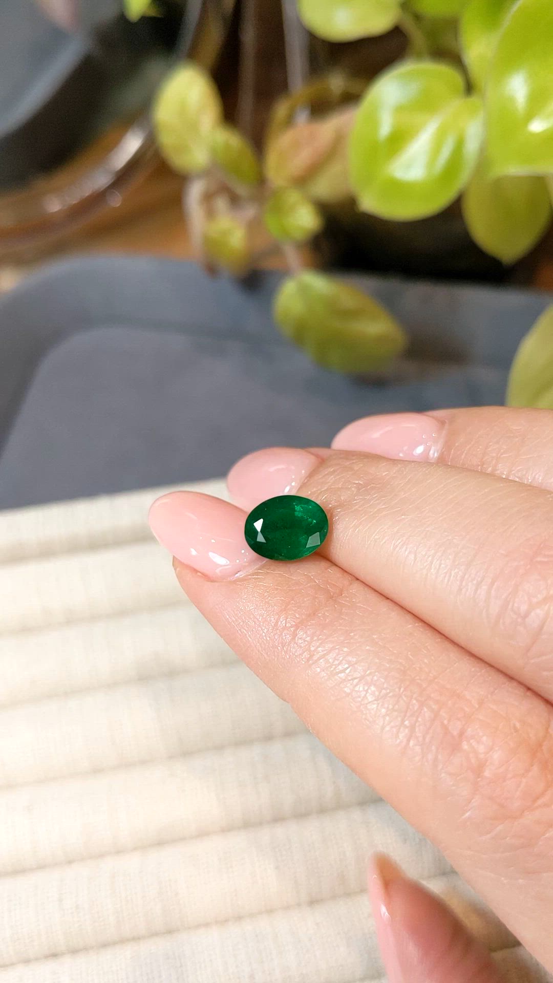 2.11 Ct. Emerald from Zambia Size Video
