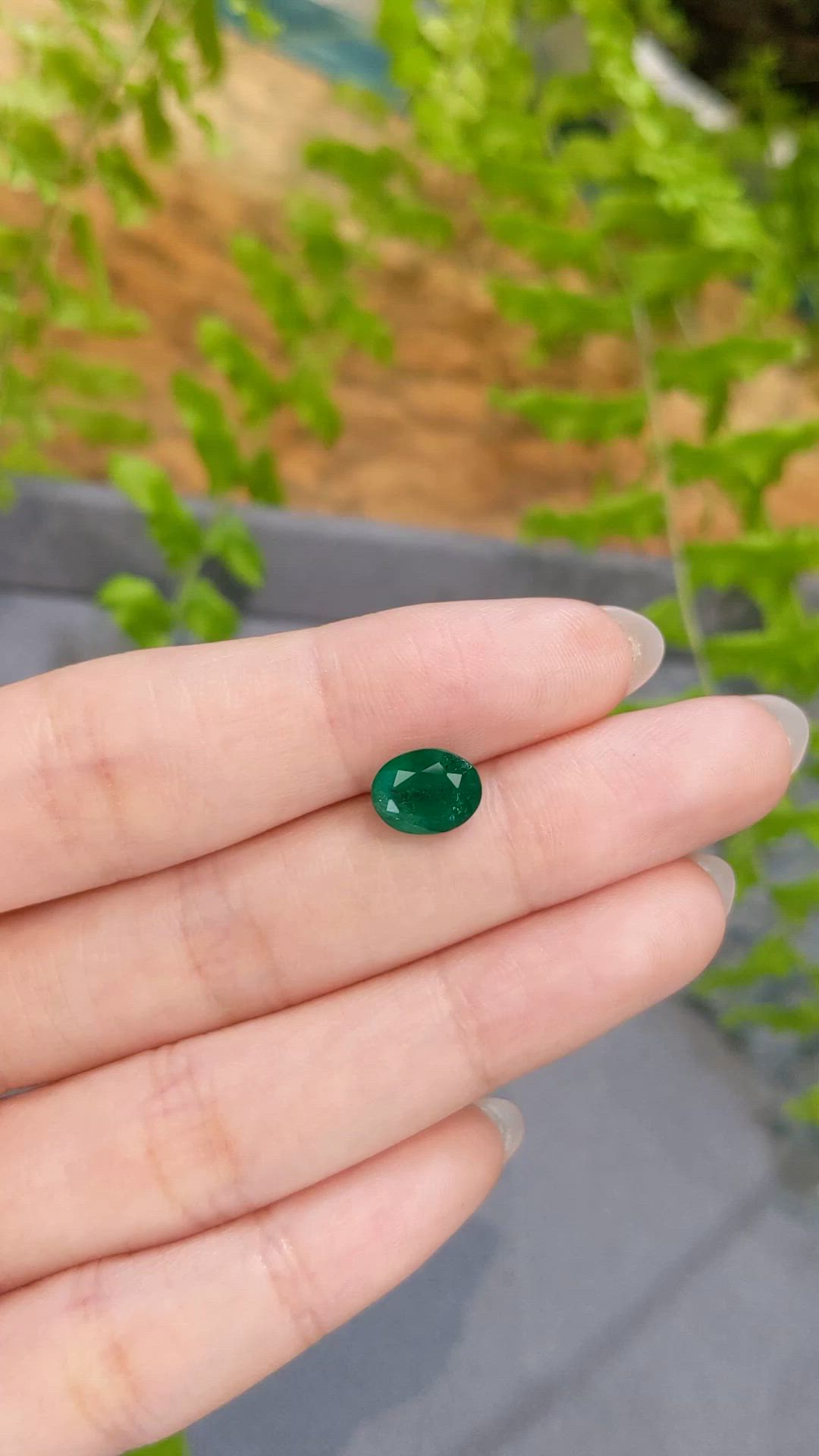 1.92 Ct. Emerald from Zambia Size Video
