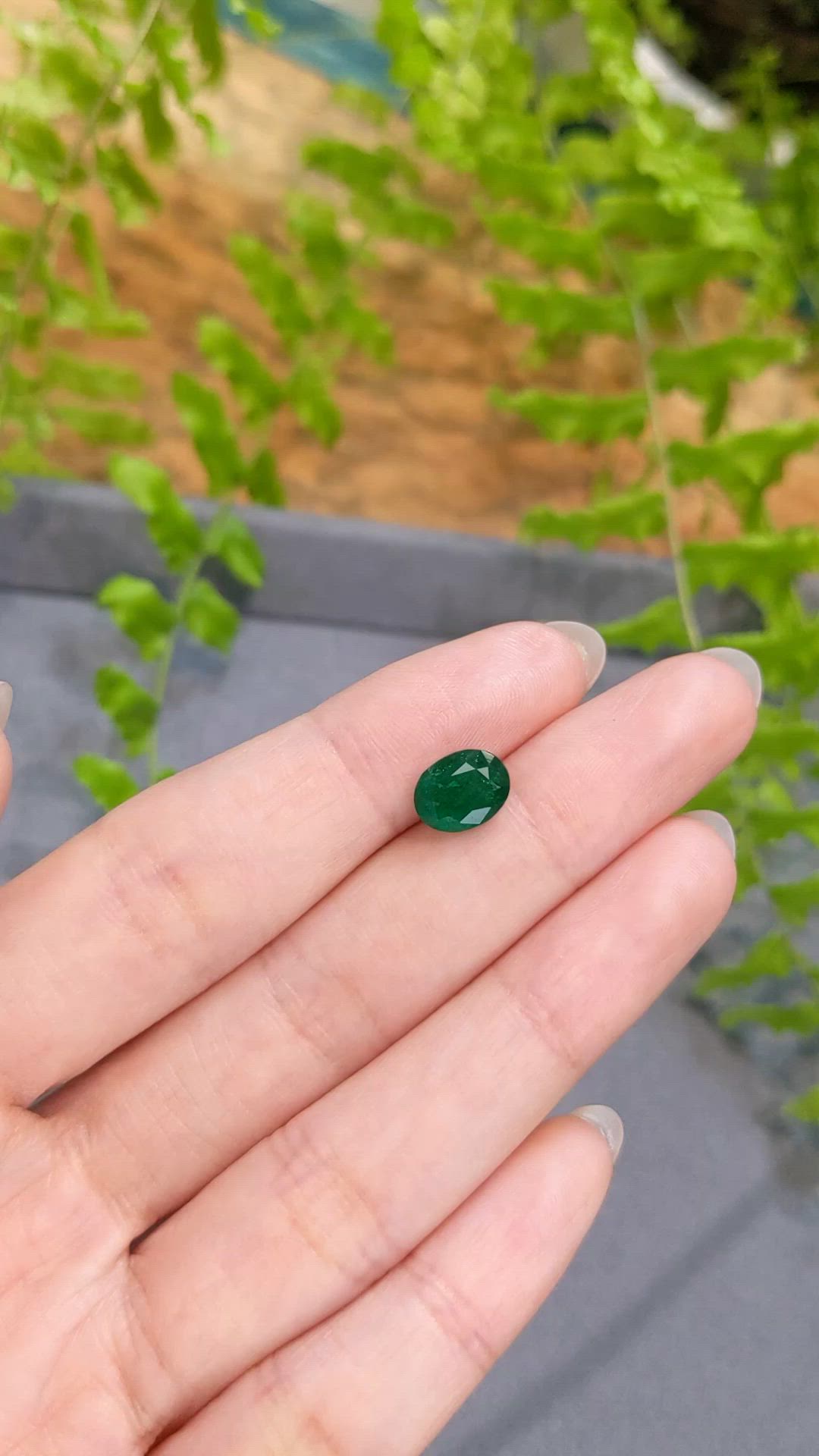 1.79 Ct. Emerald from Zambia Size Video