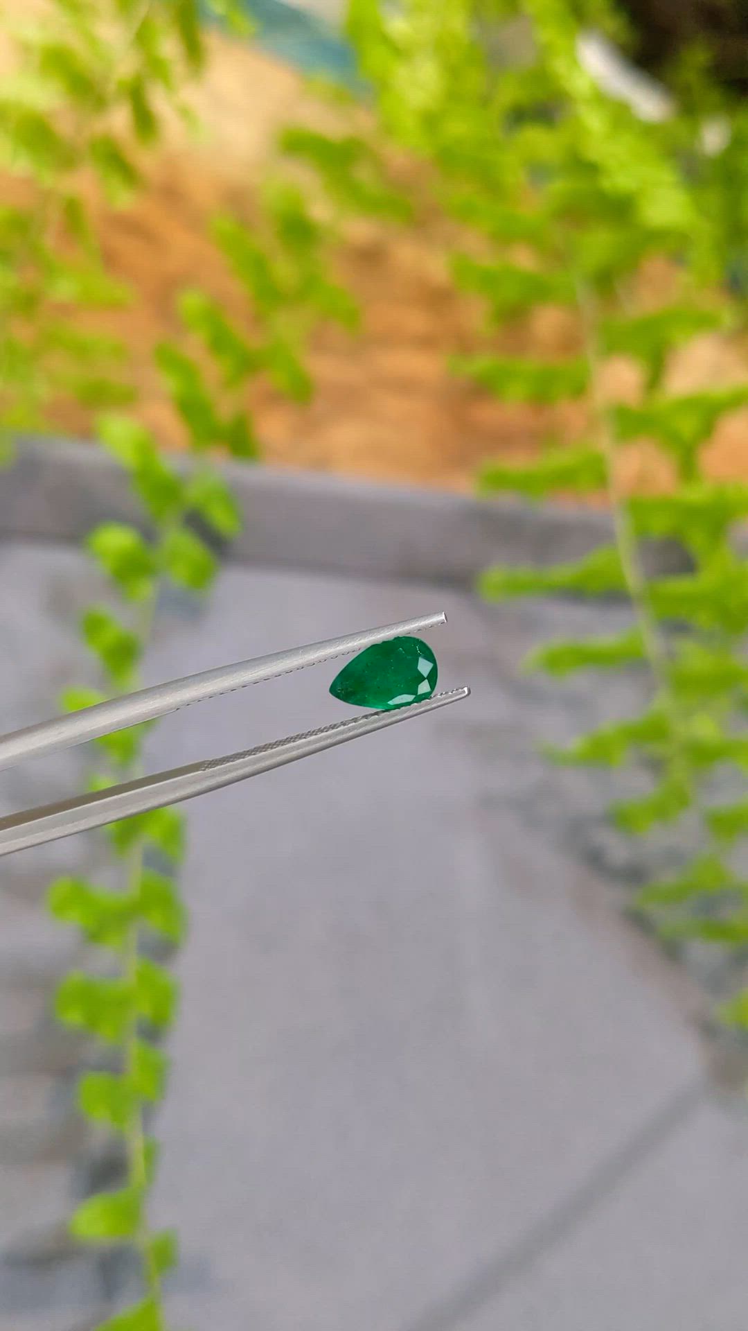 0.78 Ct. Emerald from Zambia Size Video