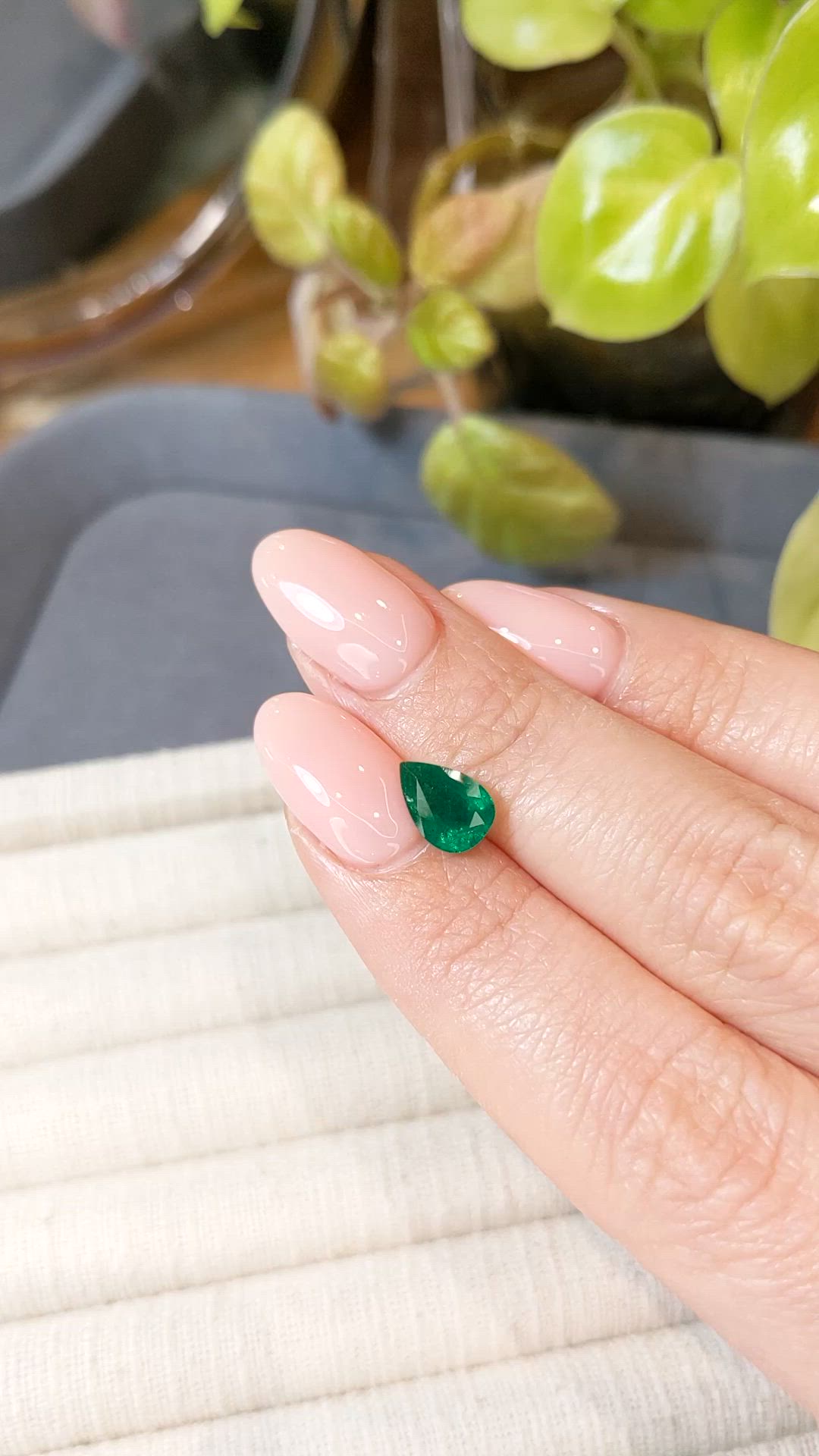 1.36 Ct. Emerald from Zambia Size Video